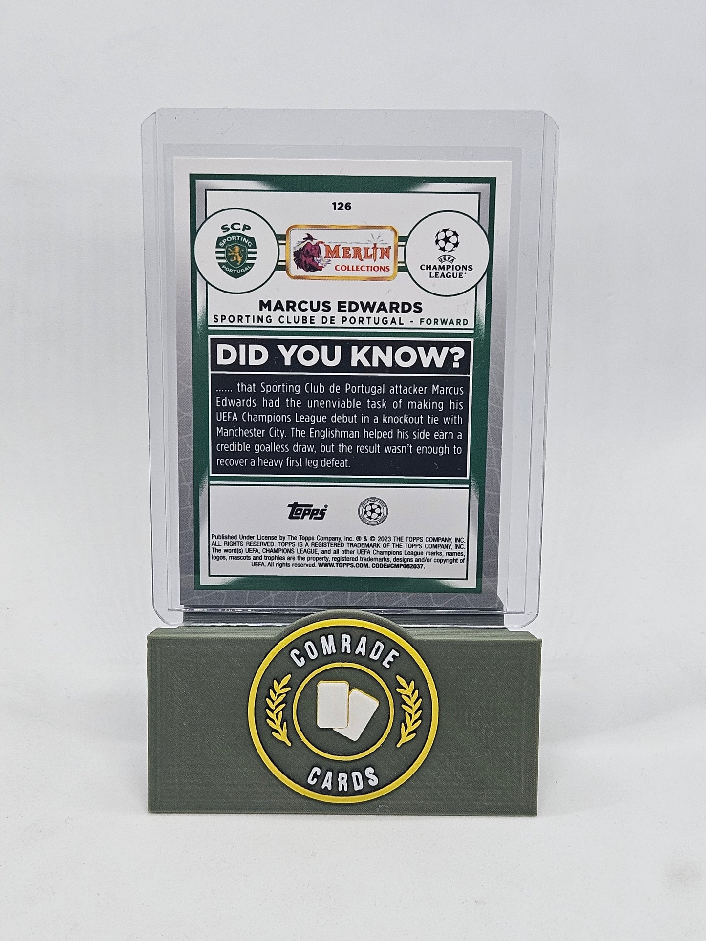 Marcus Edwards (Sporting) Parallel Merlin Chrome UCC 2022-2023