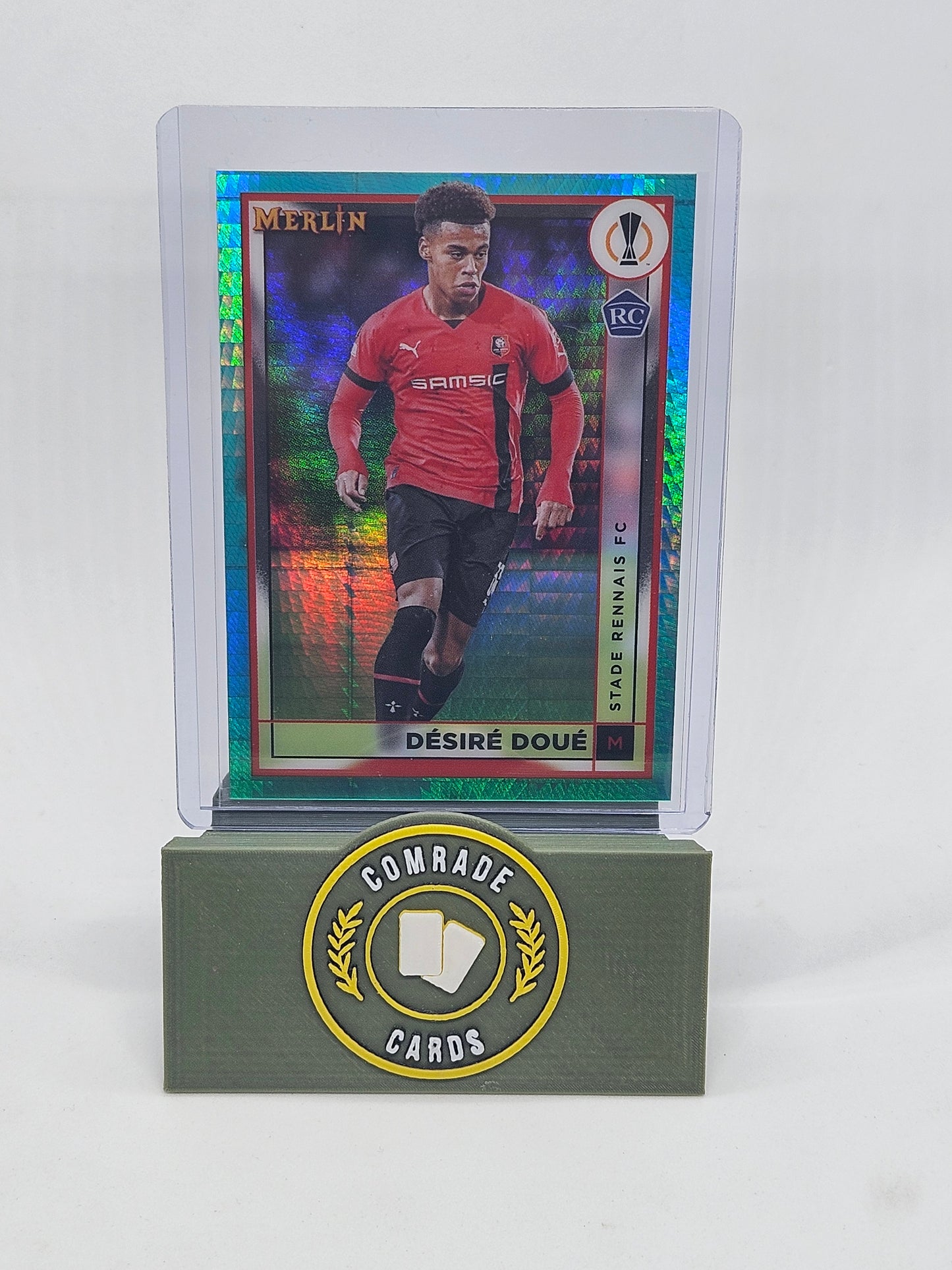 Desire Doue (Stade Rennais) Parallel Topps Merlin Chrome UCC 2022-2023