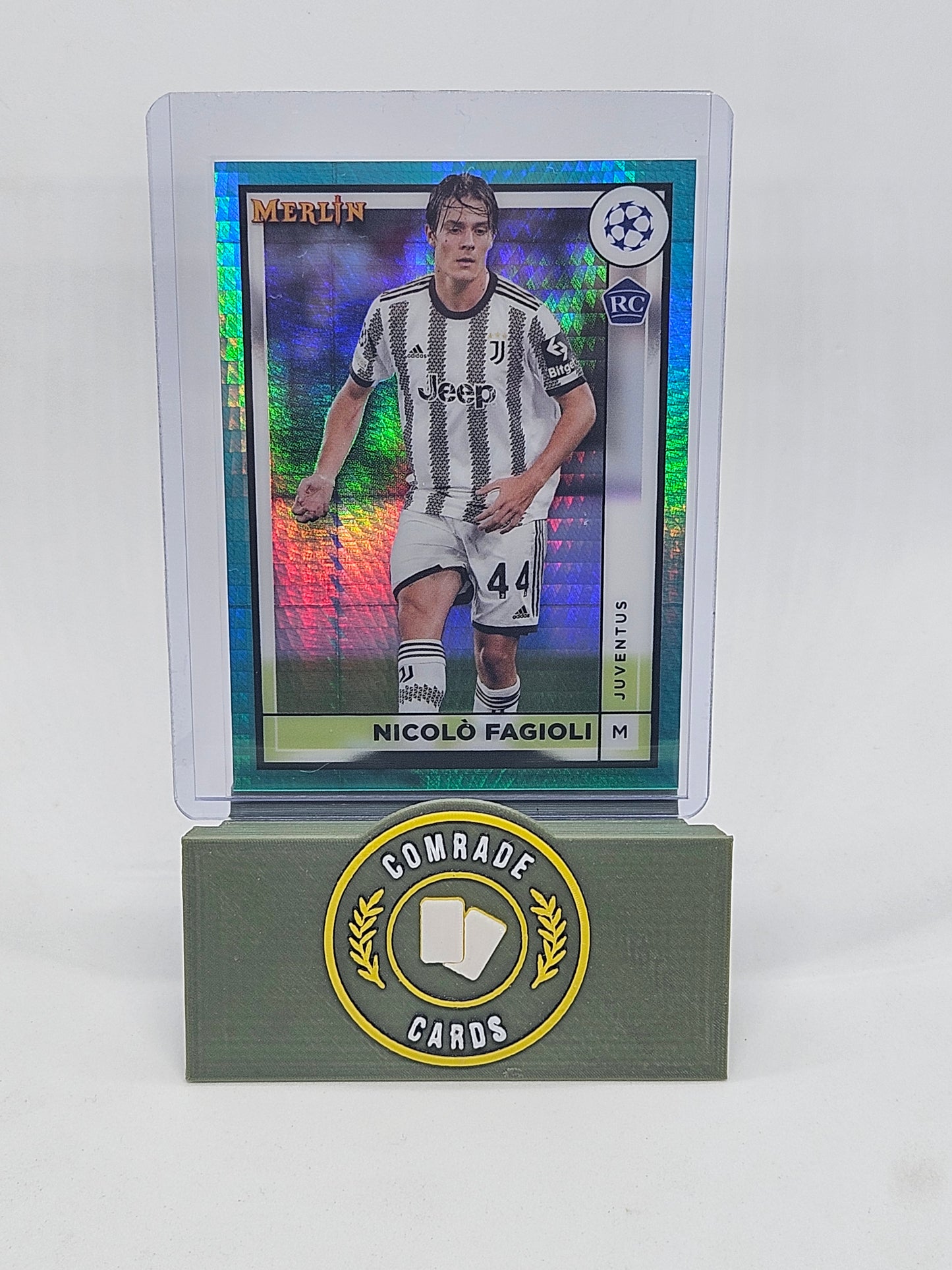 Nicolo Fagioli (Juventus) Parallel Topps Merlin Chrome UCC 2022-2023