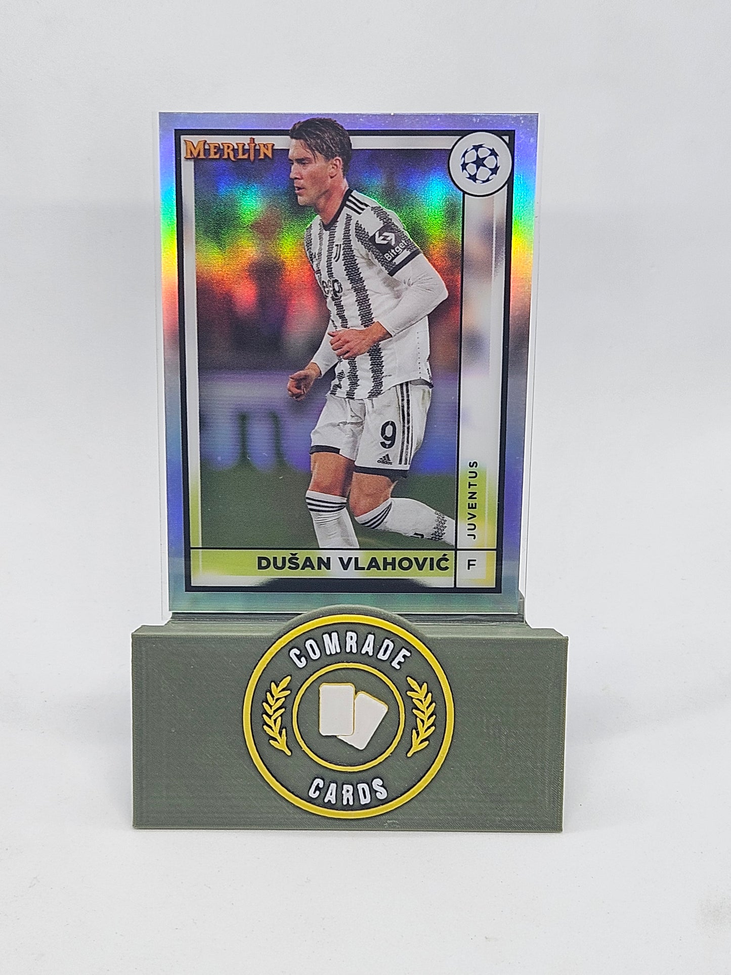 Dusan Vlahovic (Juventus) Silver Parallel Topps Merlin Chrome UCC 2022-2023