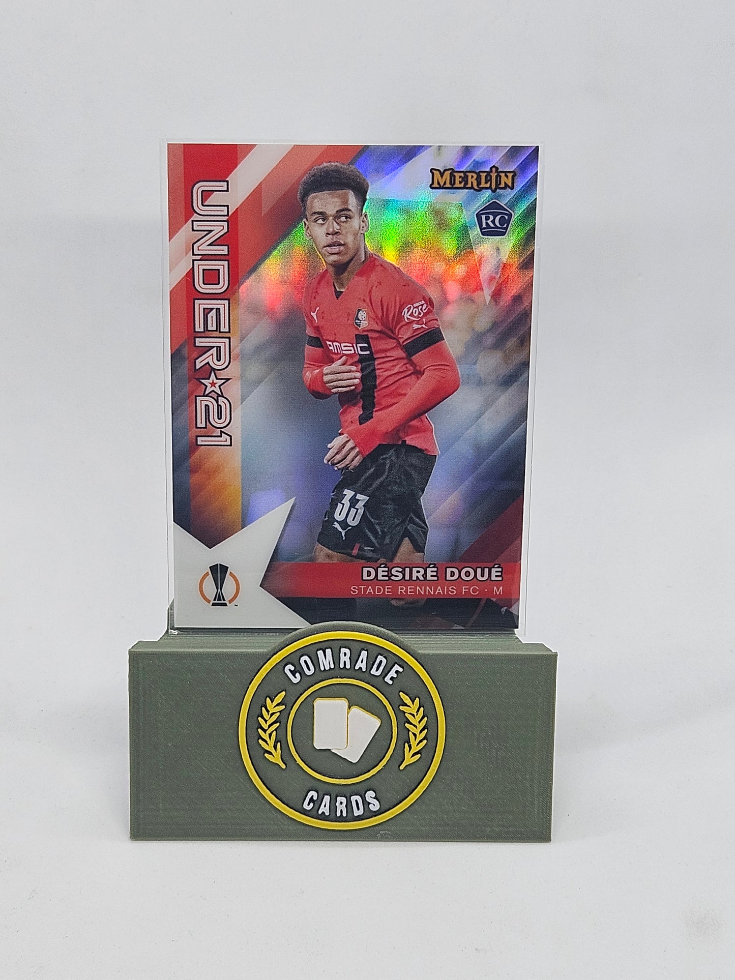Desire Doue (Stade Rennais) Insert Topps Merlin Chrome UCC 2022-2023