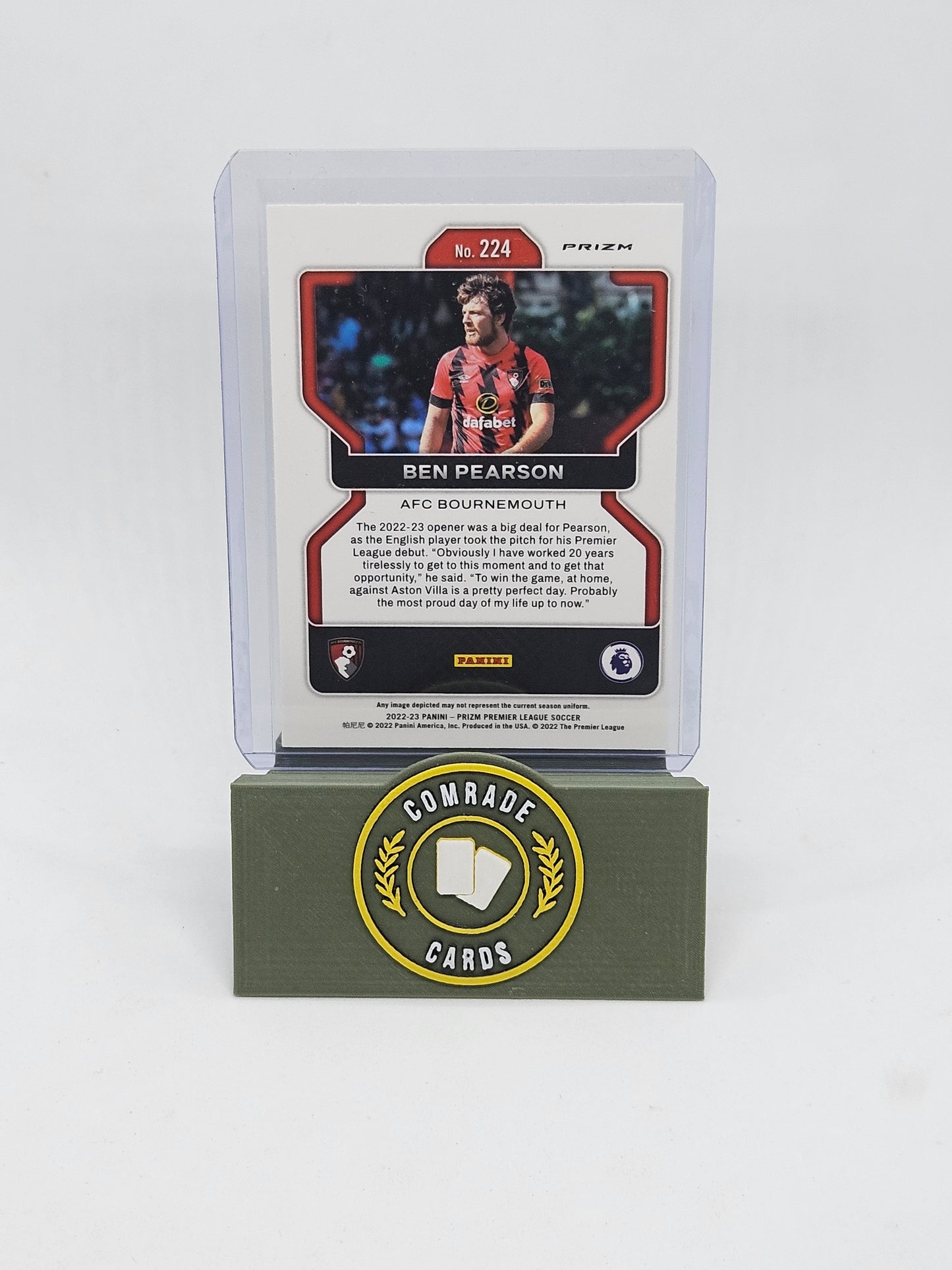 Ben Pearson (Bournemouth) Pink Stars Parallel Prizm Premier League 2022-2023