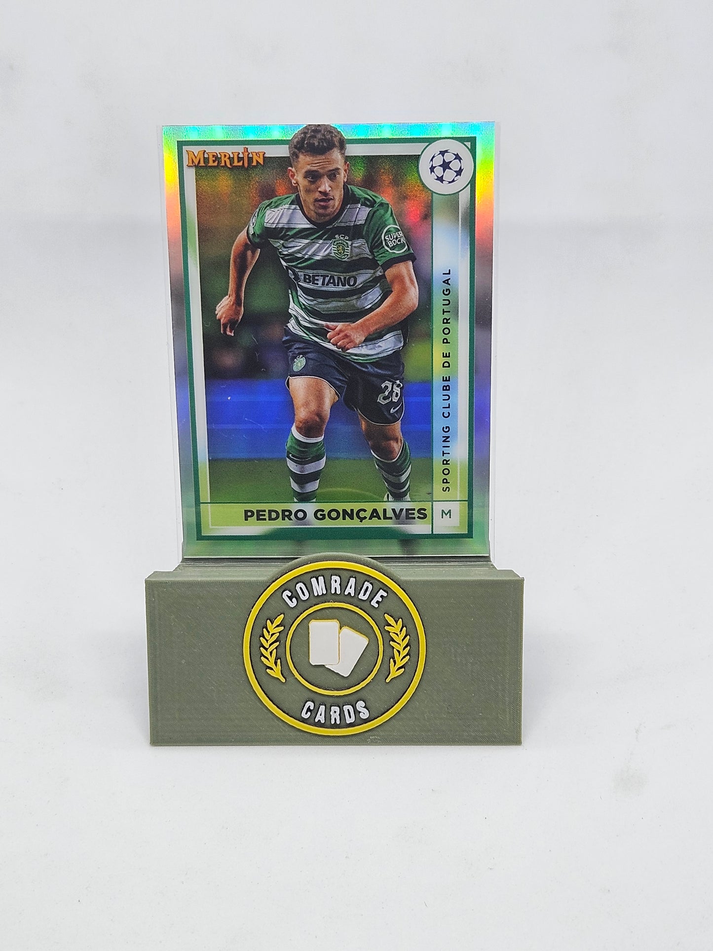 Pedro Goncalves (Sporting) Silver Refractor Parallel Topps Merlin Chrome UCC 2022-2023