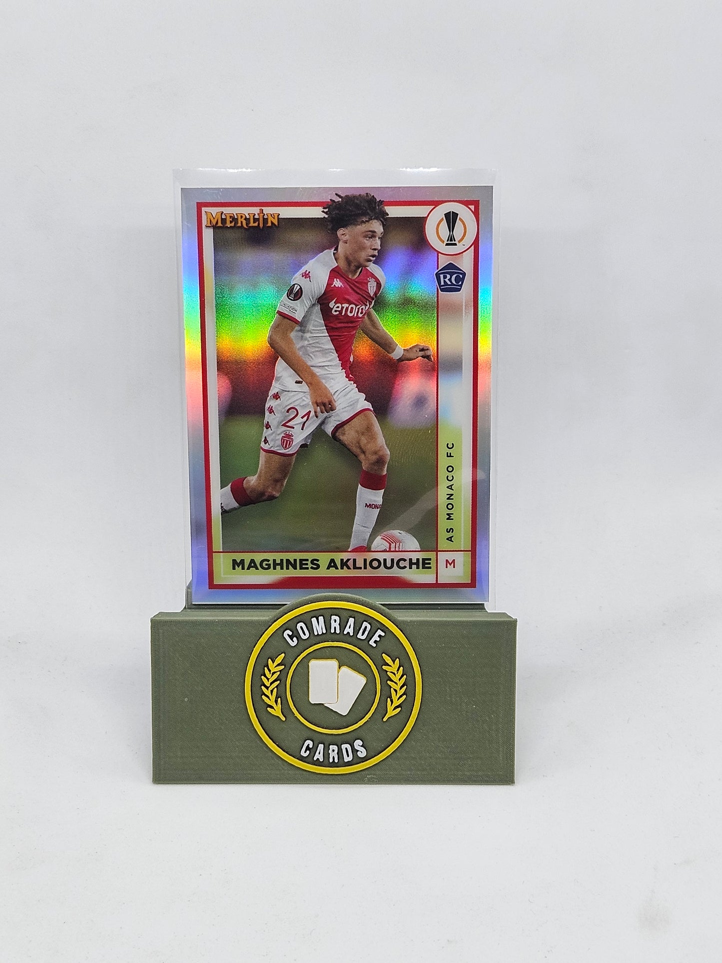 Maghnes Akliouche (Monaco) Silver Parallel Merlin Chrome 22/23