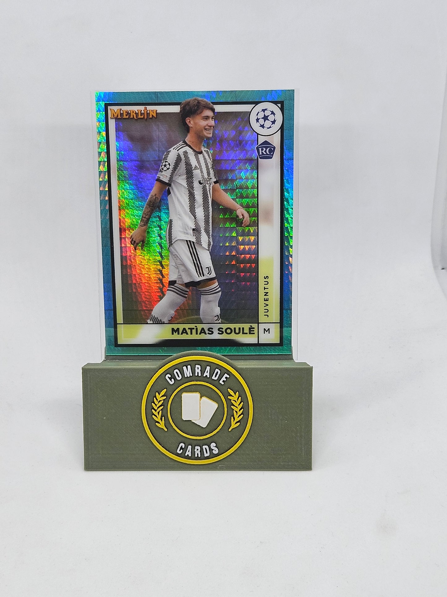 Matias Soule (Juventus) Aqua Parallel Merlin Chrome 22/23