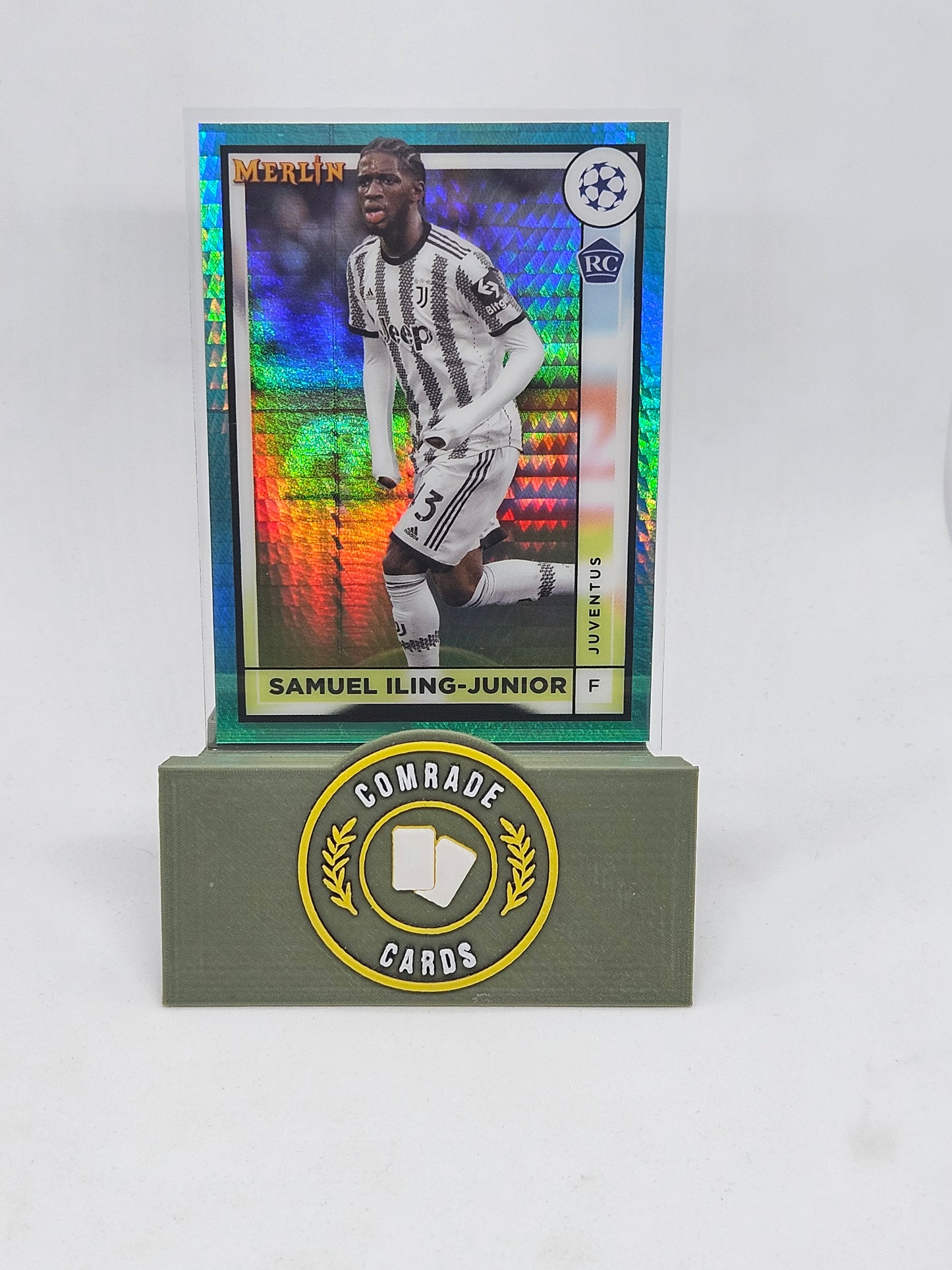 Samuel Iling-Junior (Juventus) Aqua Parallel Merlin Chrome 21/22