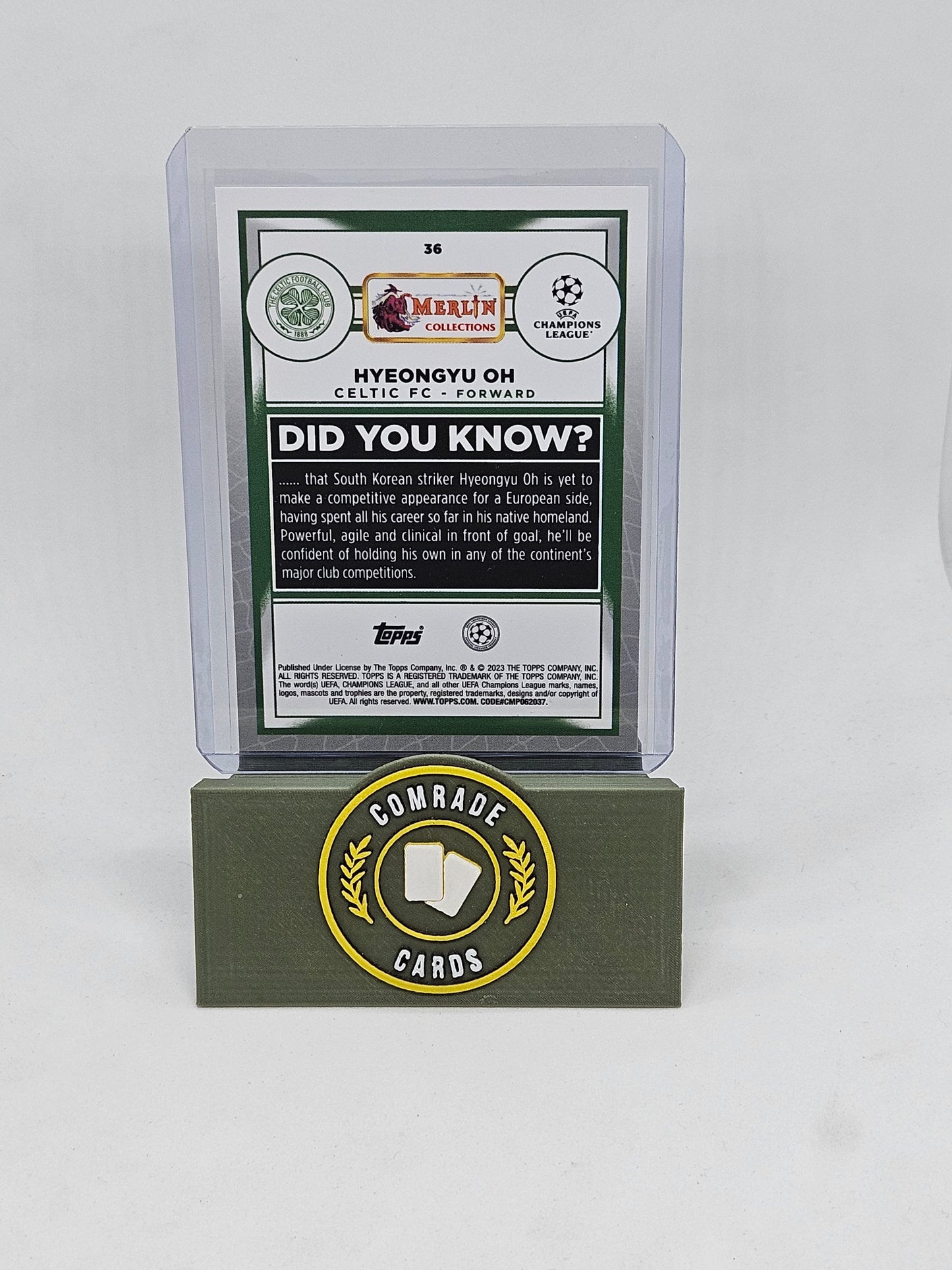 Hyeongyu Oh (Celtic) Aqua Parallel Merlin Chrome 22/23