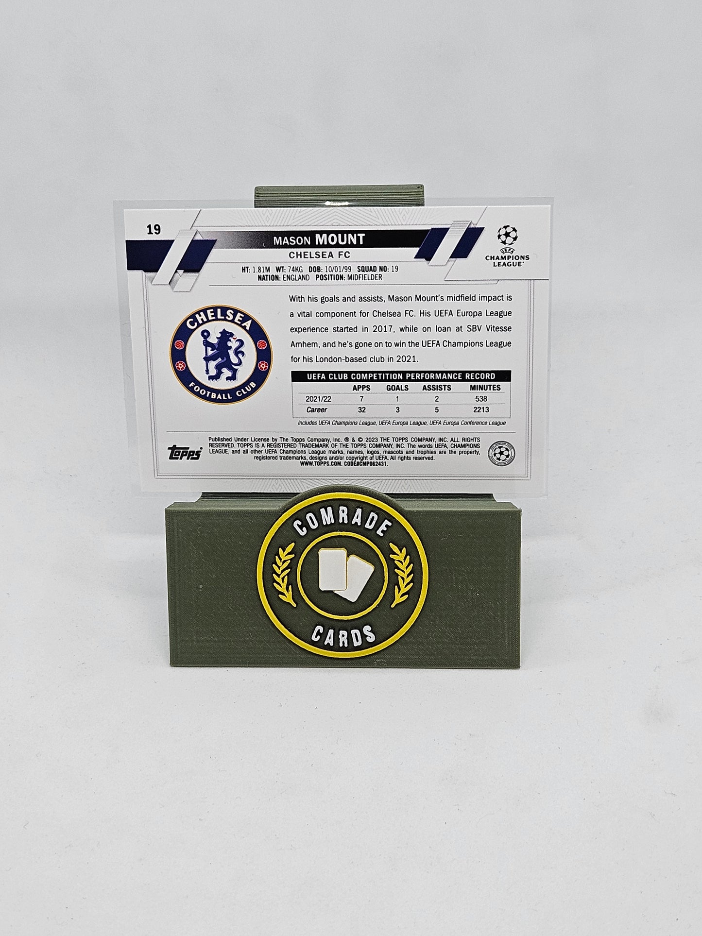 Mason Mount (Chelsea) Star Ball Parallel Topps UCC 22/23