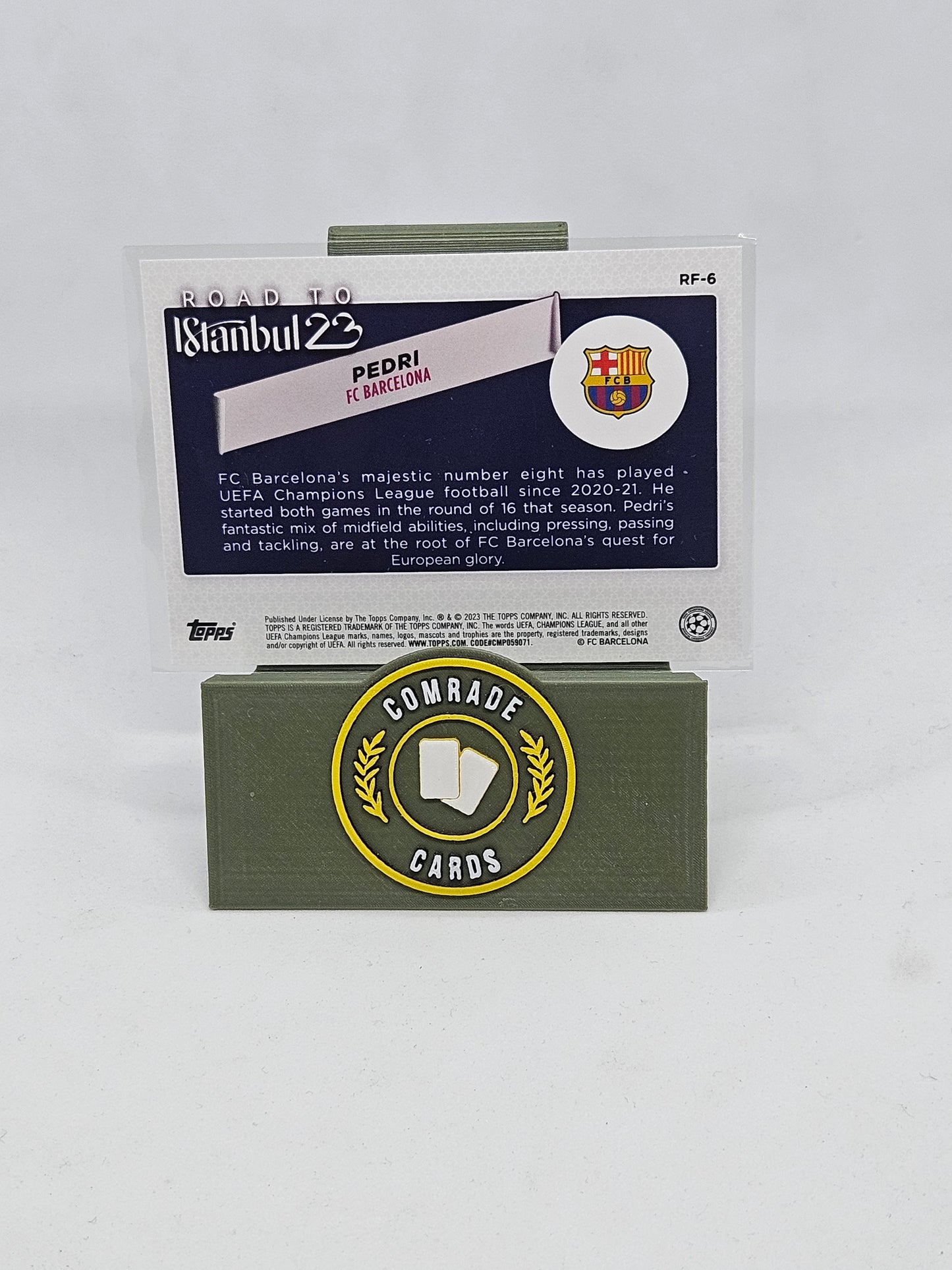 Pedri (Barcelona) Road To Istanbul Insert Topps UCC 2022-2023