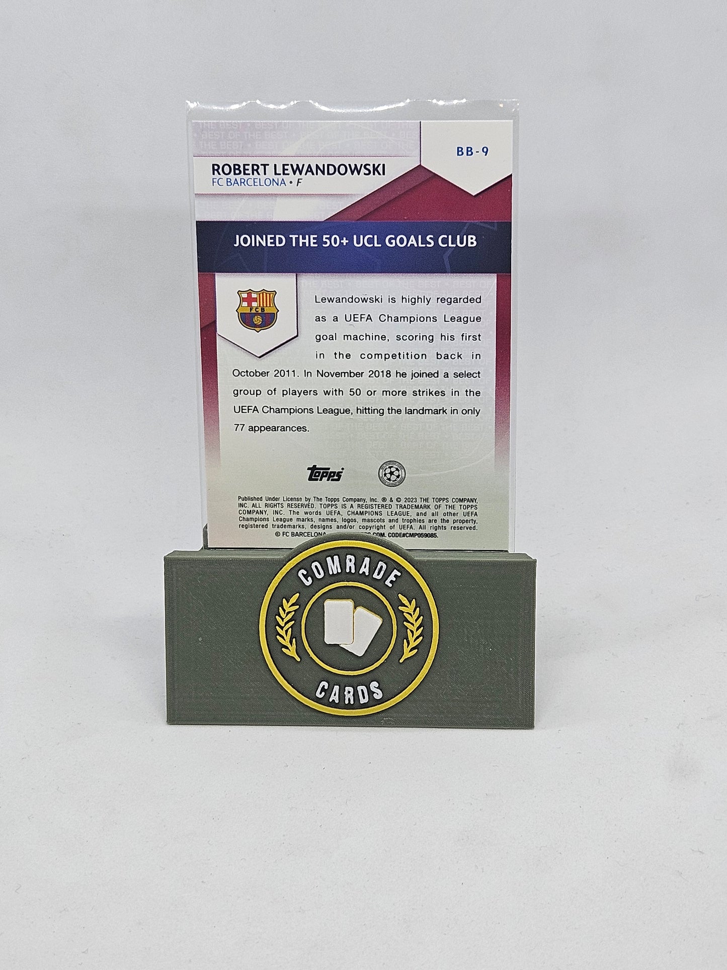 Robert Lewandowski (Barcelona) Insert Topps UCC 2022-2023
