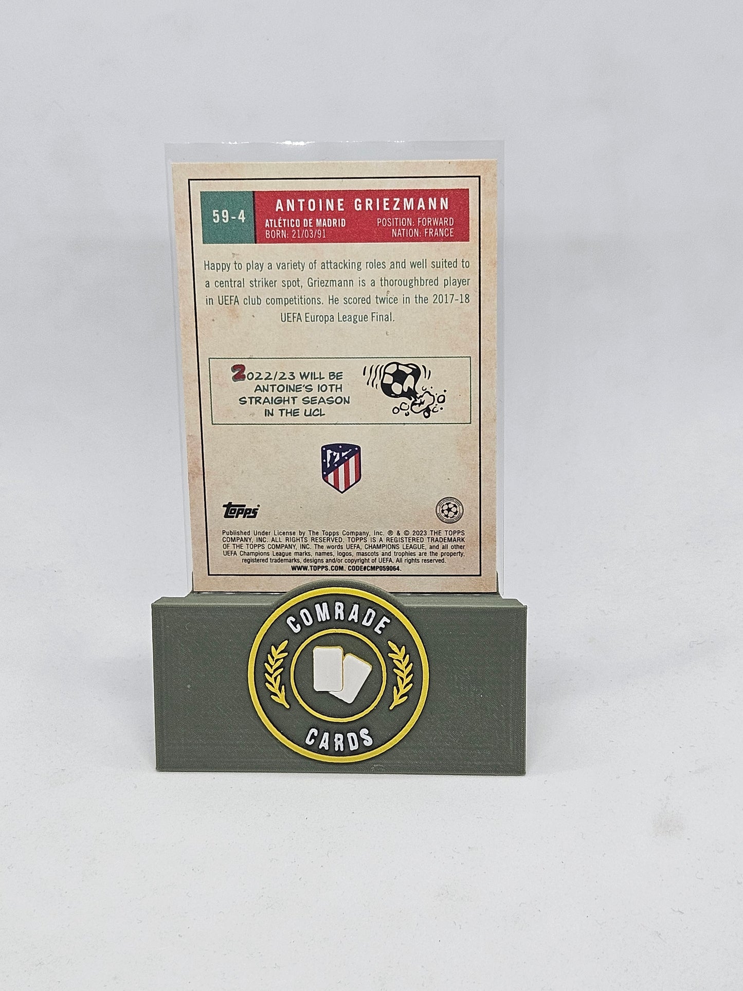 Antoine Griezmann (Athletico Madrid) Insert Topps UCC 2022-2023