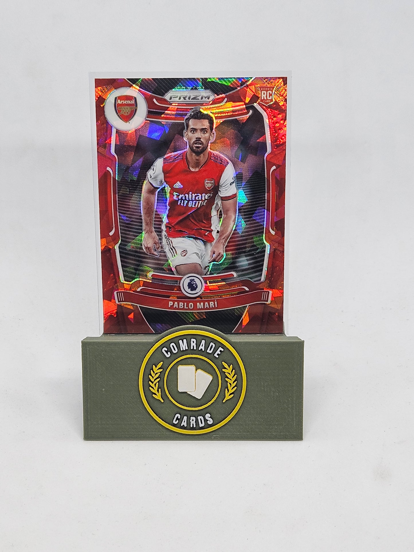 Pablo Mari (Arsenal) Red Ice Parallel Prizm 2021-2022
