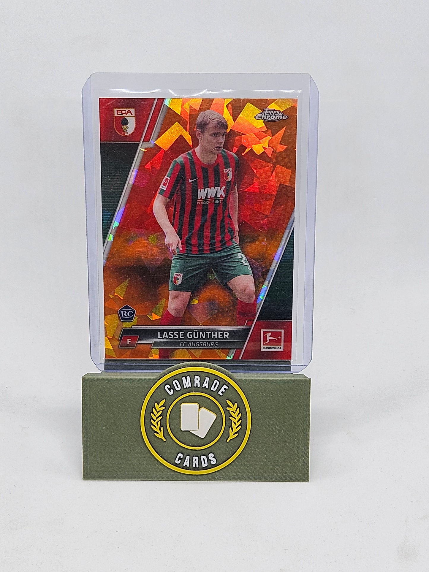 Lasse Gunther (Augsburg) 158/250 Topps Chrome Bundesliga 21/22