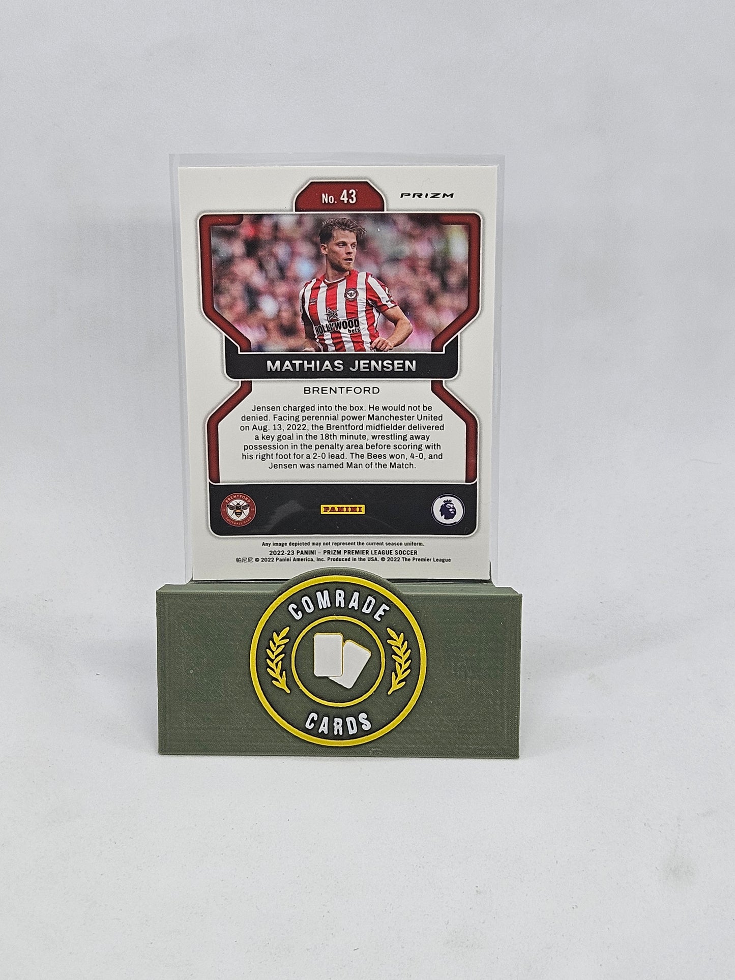 Mathias Jensen (Brentford) Pink Stars Parallel Prizm 2022-2023