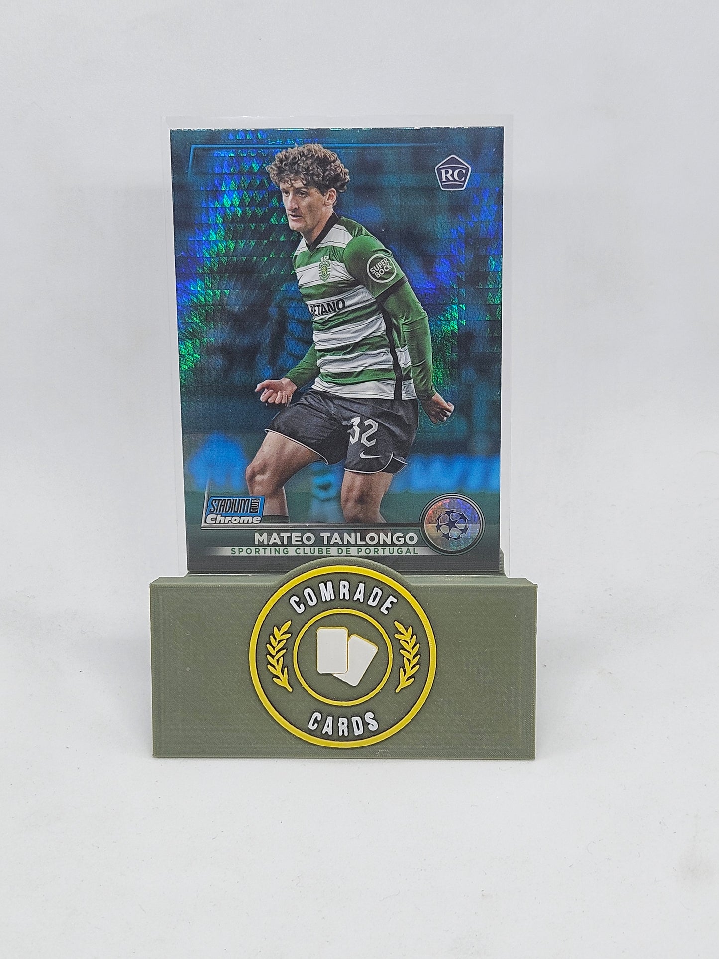 Mateo Tanlongo (Sporting) Blue Prizm Parallel Stadium Chrome 2022-2023