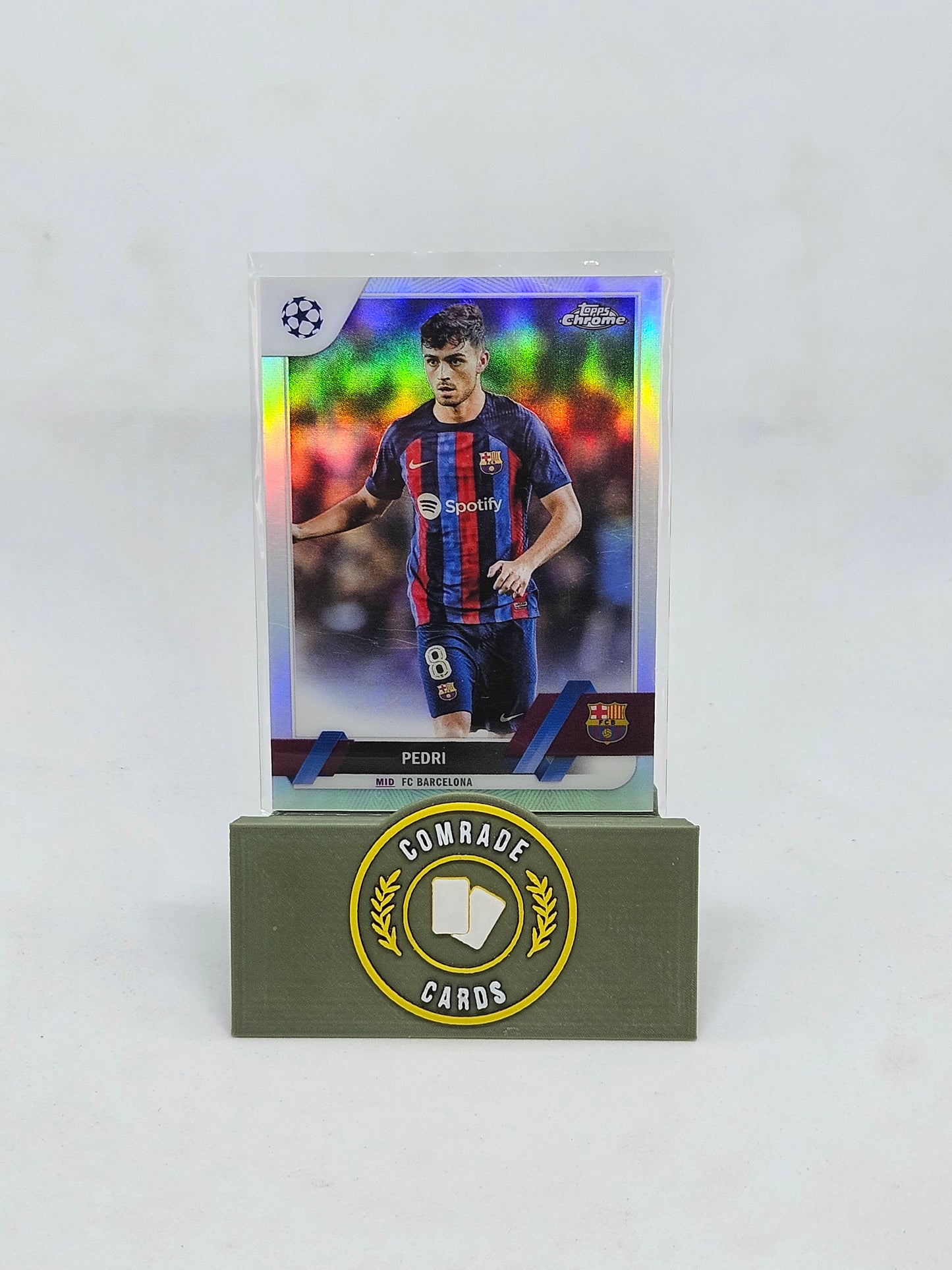 Pedri (Barcelona) Refractor Parallel Topps Chrome 2022-2023