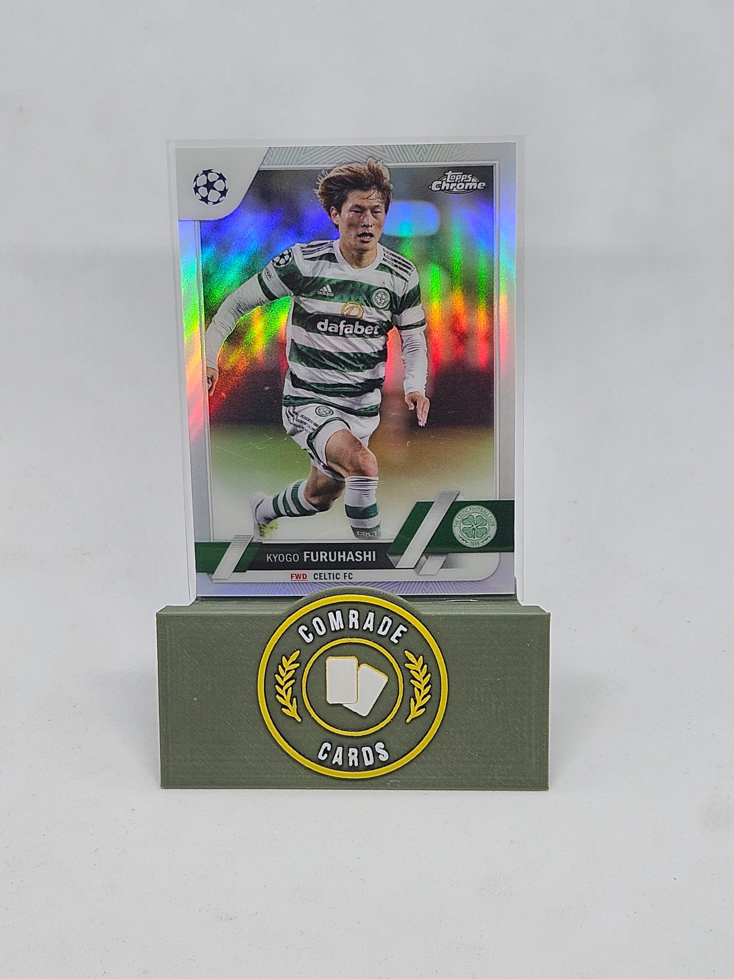 Kyogo Furuhashi (Celtic) Refractor Parallel Topps Chrome 2022-2023