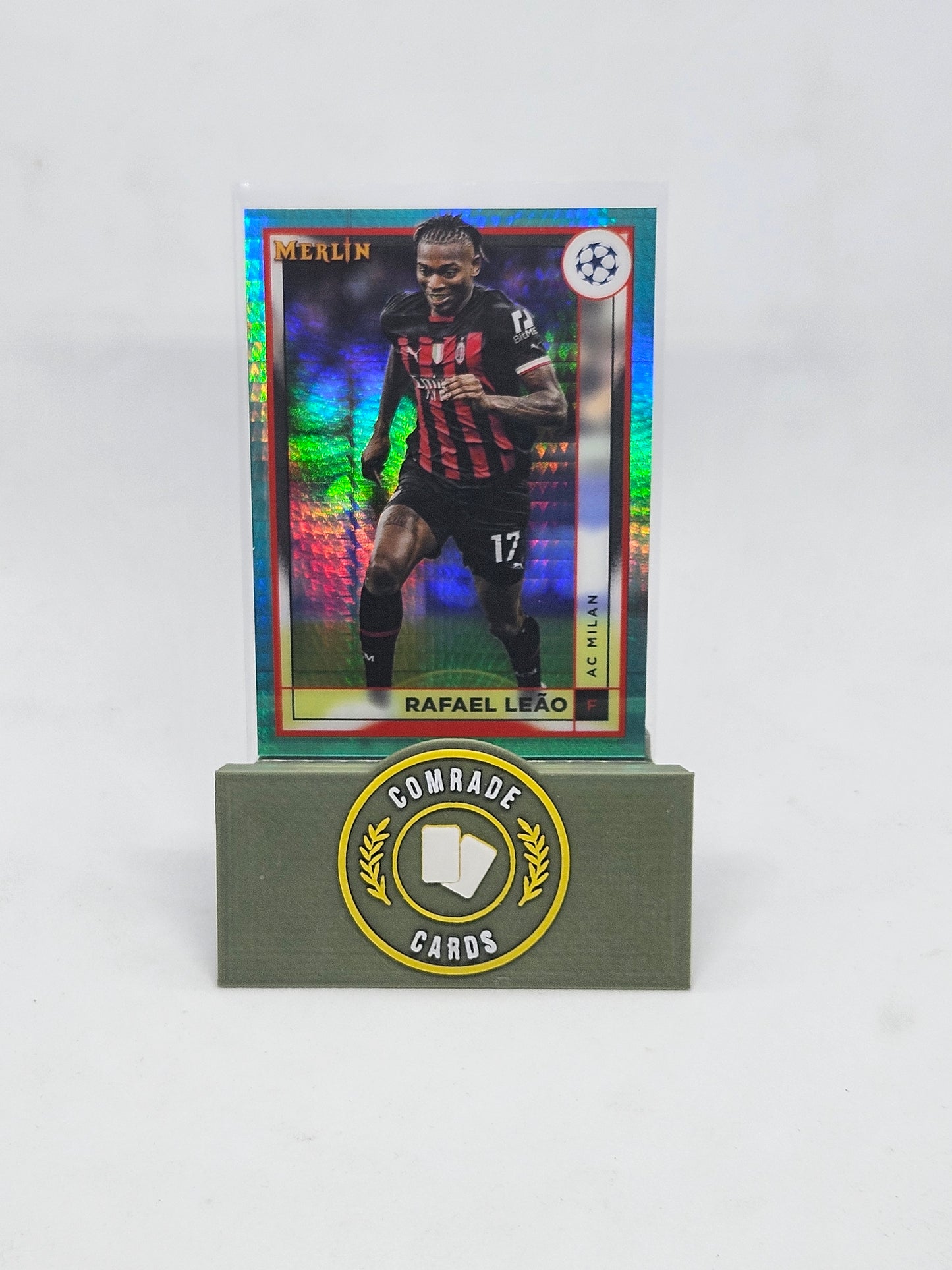 Rafael Leao (AC Milan) Aqua Parallel Merlin Chrome 2022-2023