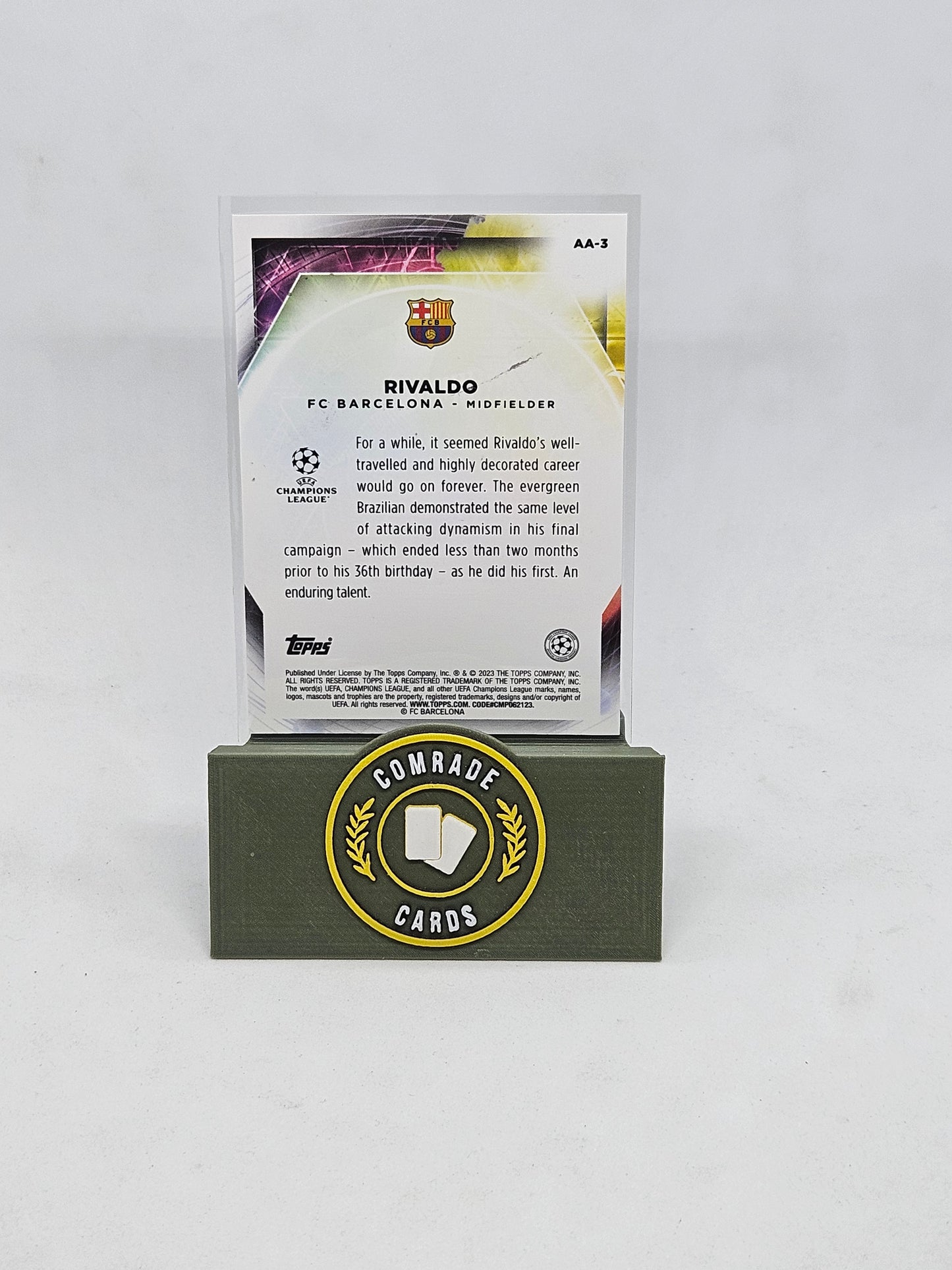 Rivaldo (Barcelona) Ageless Alchemy Insert Merlin Chrome 2022-2023