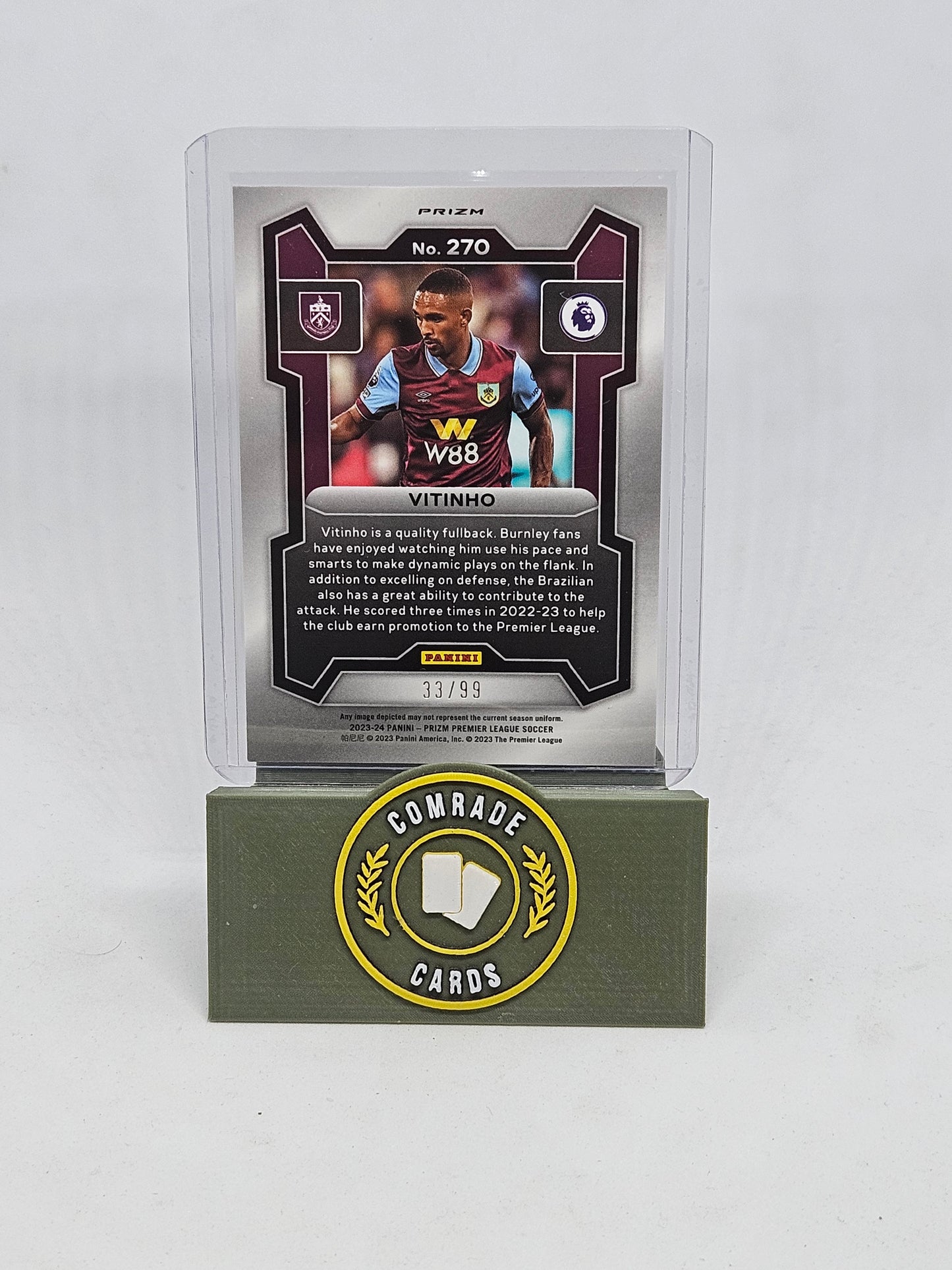 Vitinho (Burnley) 33/99 Prizm 2023-2024