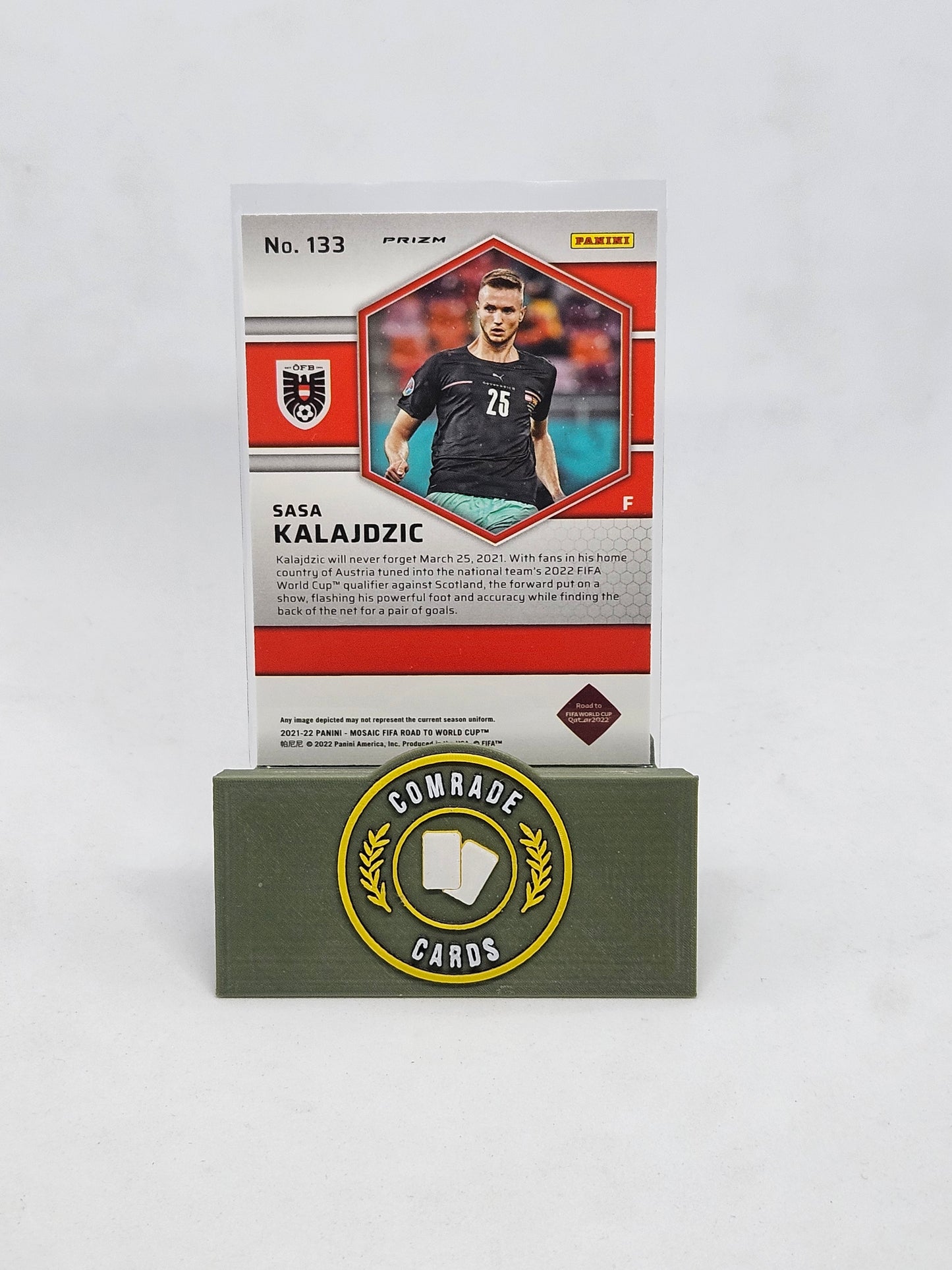 Sasa Kalajdzic (Austria) Silver Parallel Mosaic Road To Fifa World Cup Qatar