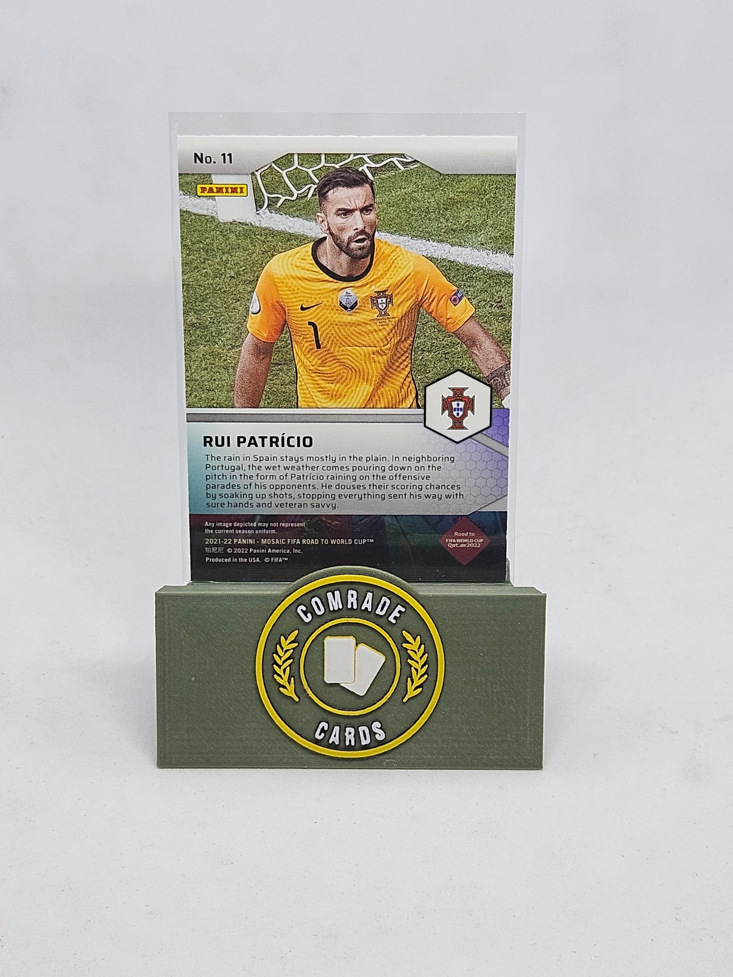 Rui Patricio (Portugal) Pitch Masters Insert Mosaic Road To Fifa World Cup Qatar