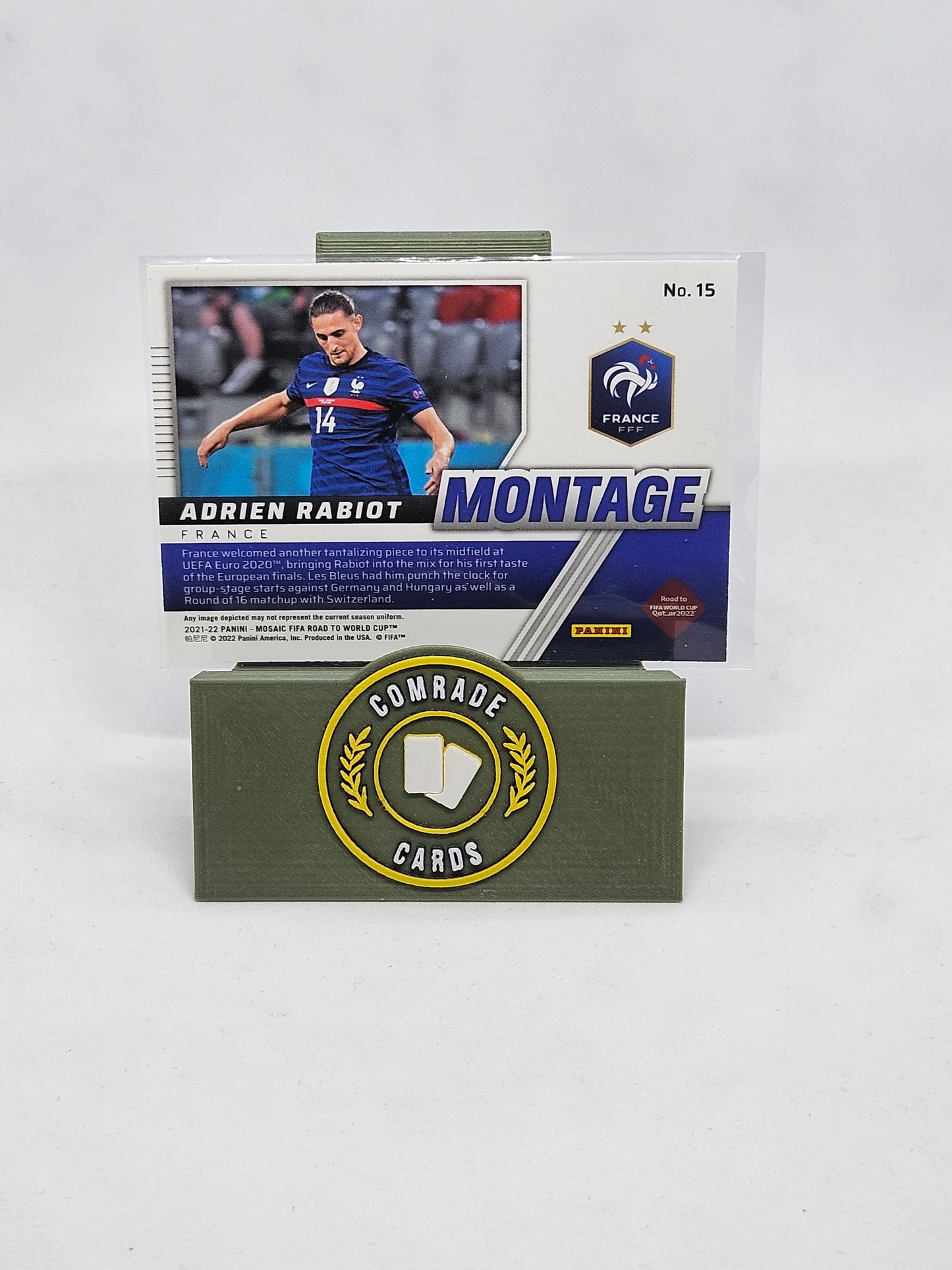 Adrien Rabiot (France) Montage Insert Mosaic Road To Fifa World Cup Qatar