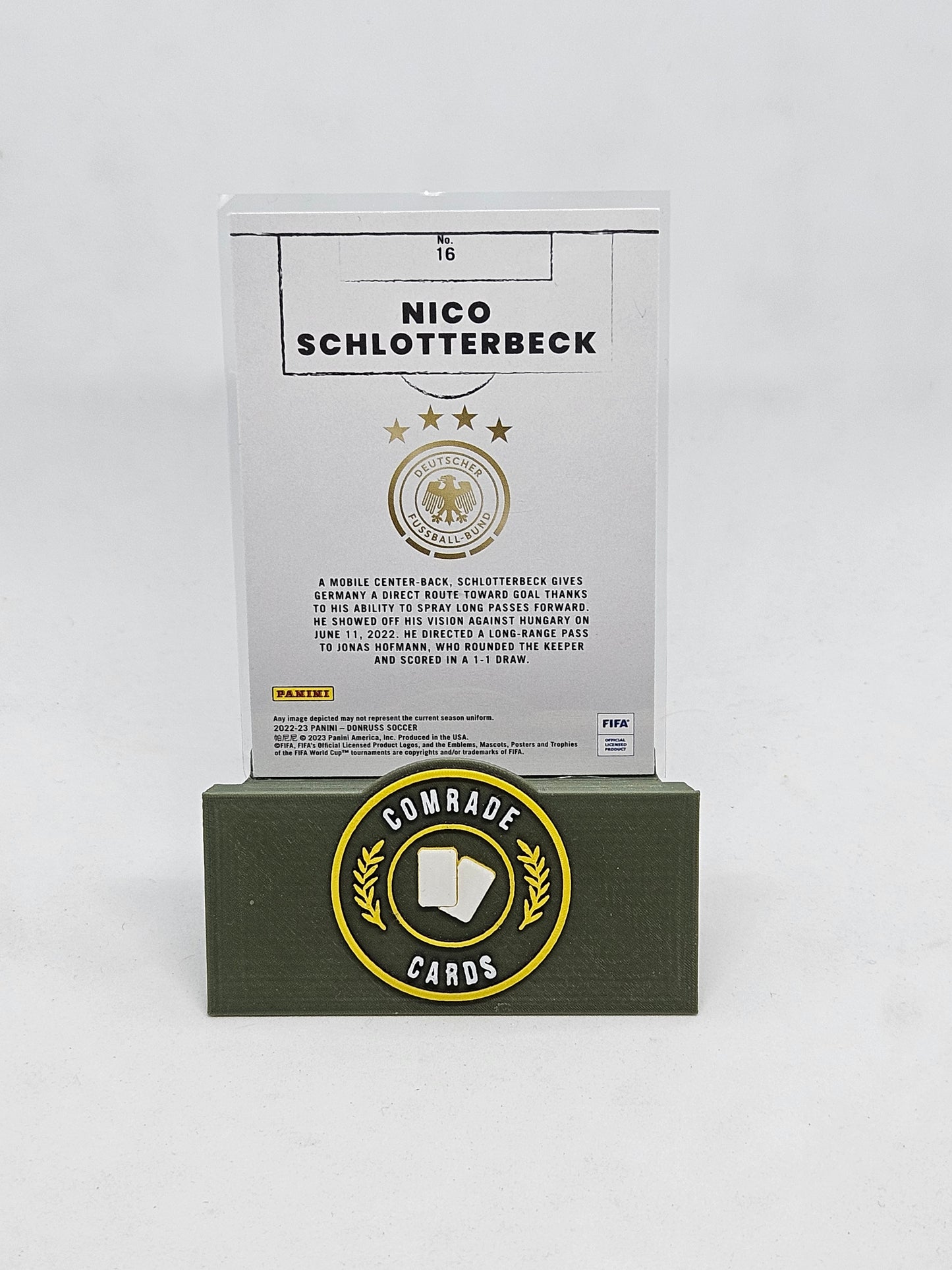 Nico Schlotterbeck (Germany) Craftsmen Insert Donruss Soccer 2022-2023