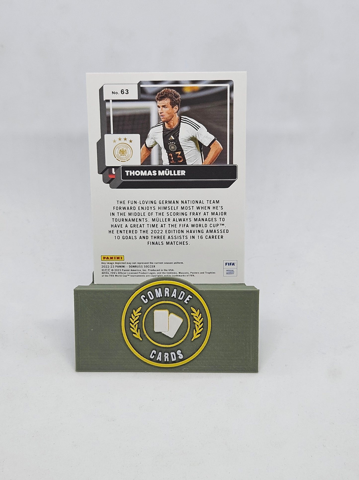 Thomas Muller Silver Glitch Parallel Donruss Soccer 2022-2023
