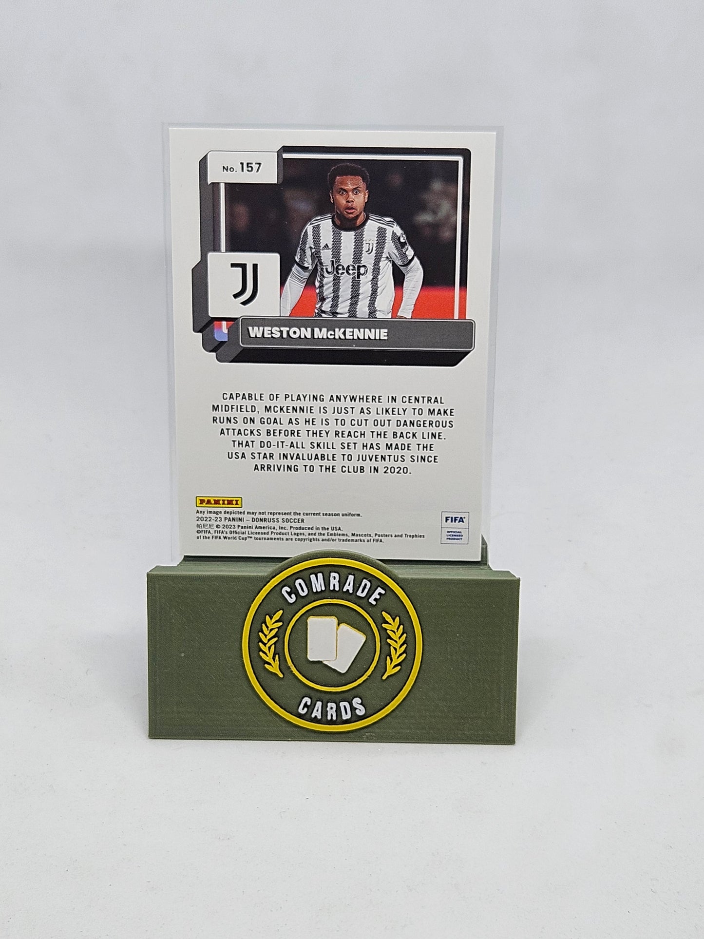 Weston Mckennie (Juventus) Silver Glitch Parallel Donruss Soccer 2022-2023