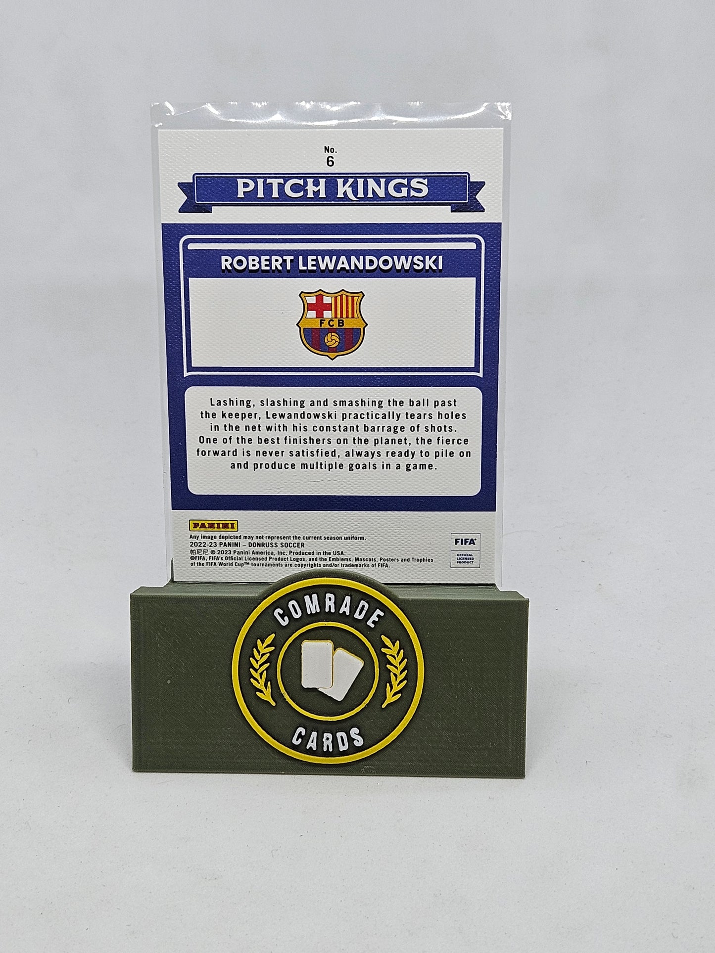 Robert Lewandowski (Barcelona) Pitch Kings Insert Donruss 2022-2023
