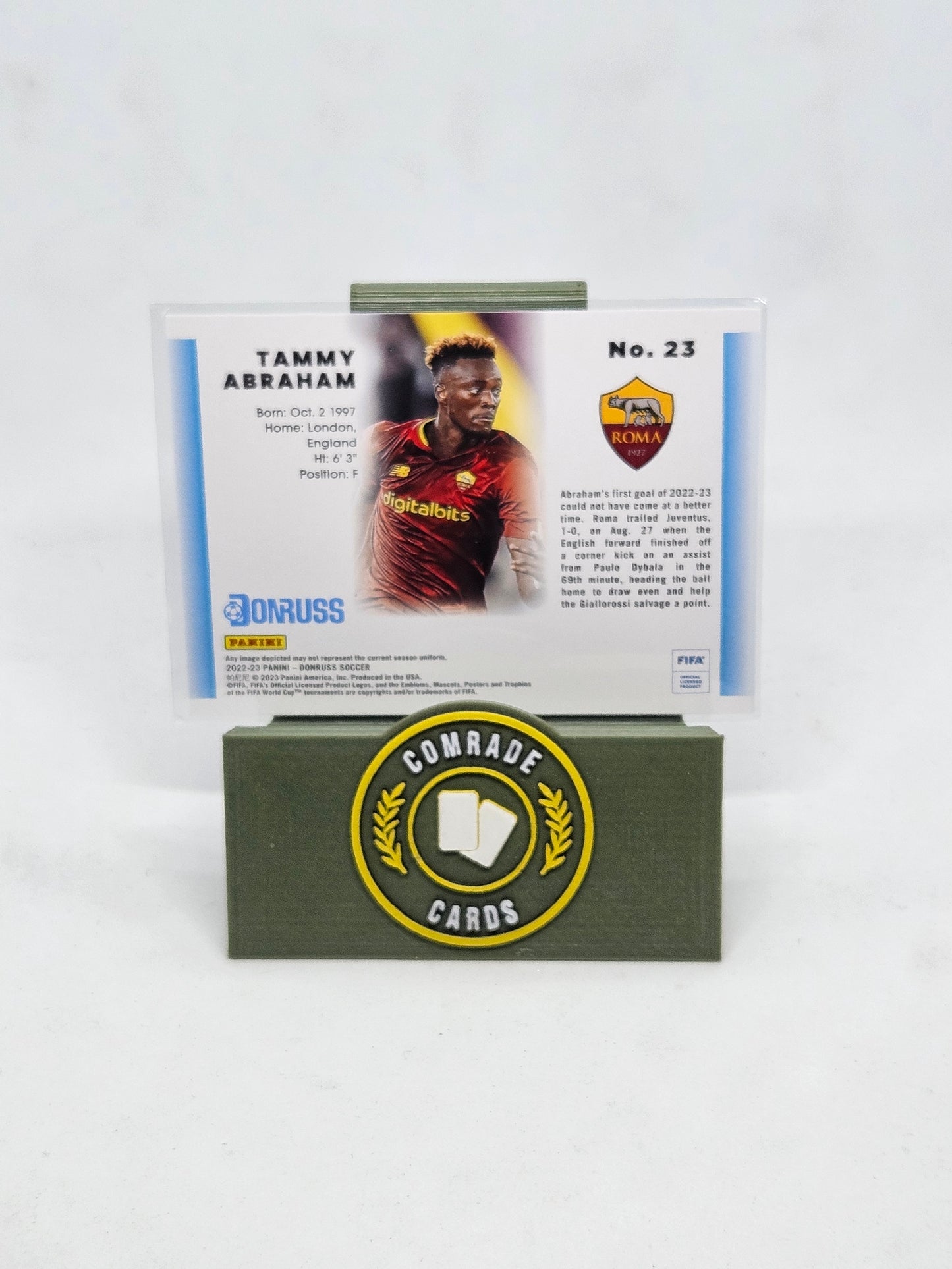 Tammy Abraham (Roma) 1992 Insert Donruss Soccer 2022-2023
