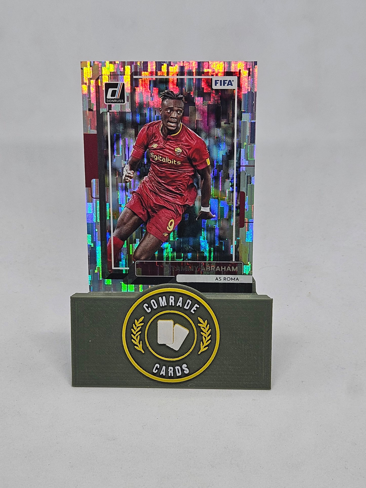 Tammy Abraham (Roma) Silver Glitch Parallel Donruss Soccer 2022-2023