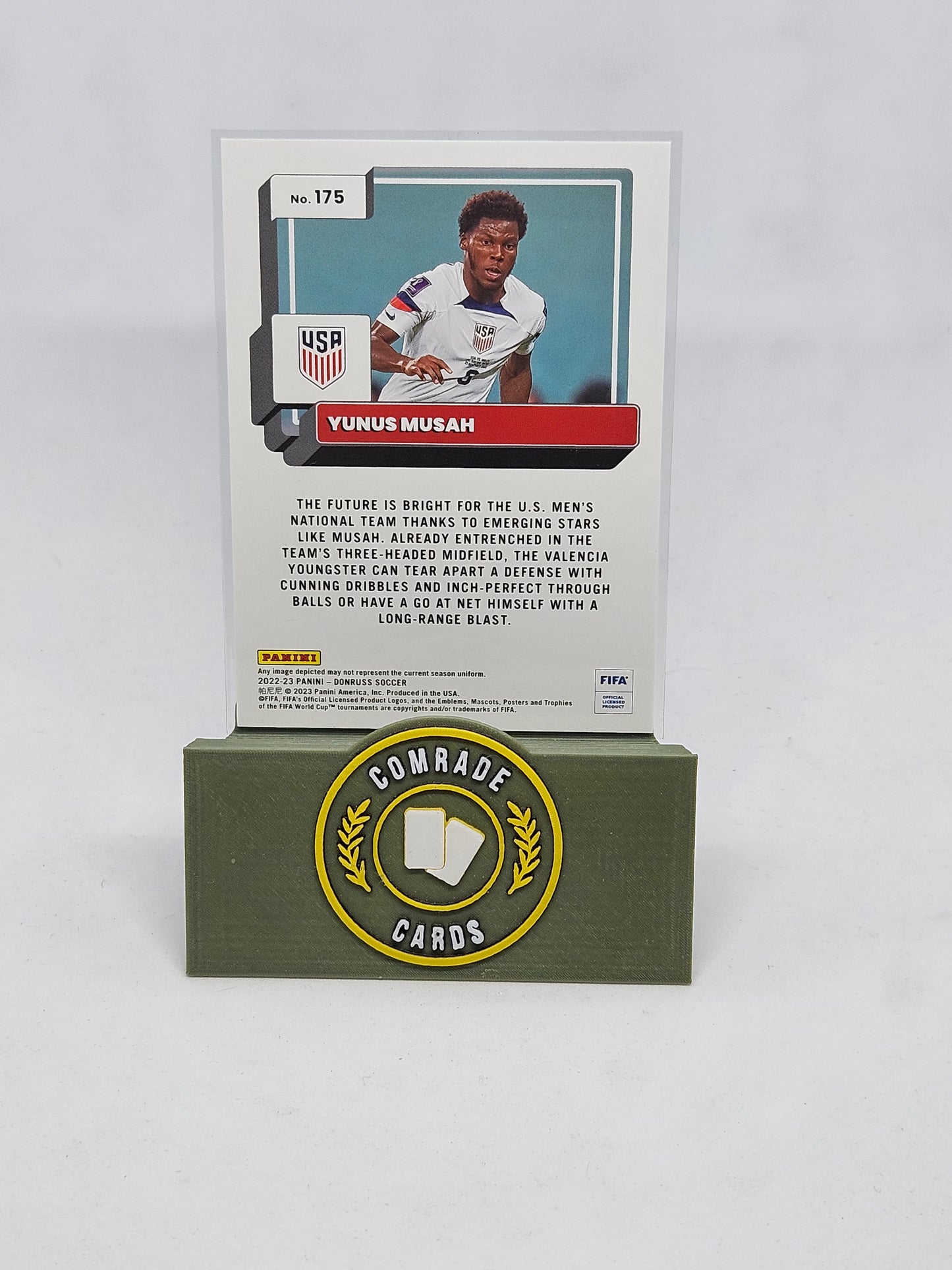 Yunus Musah (USA) Silver Glitch Parallel Donruss Soccer 2022-2023