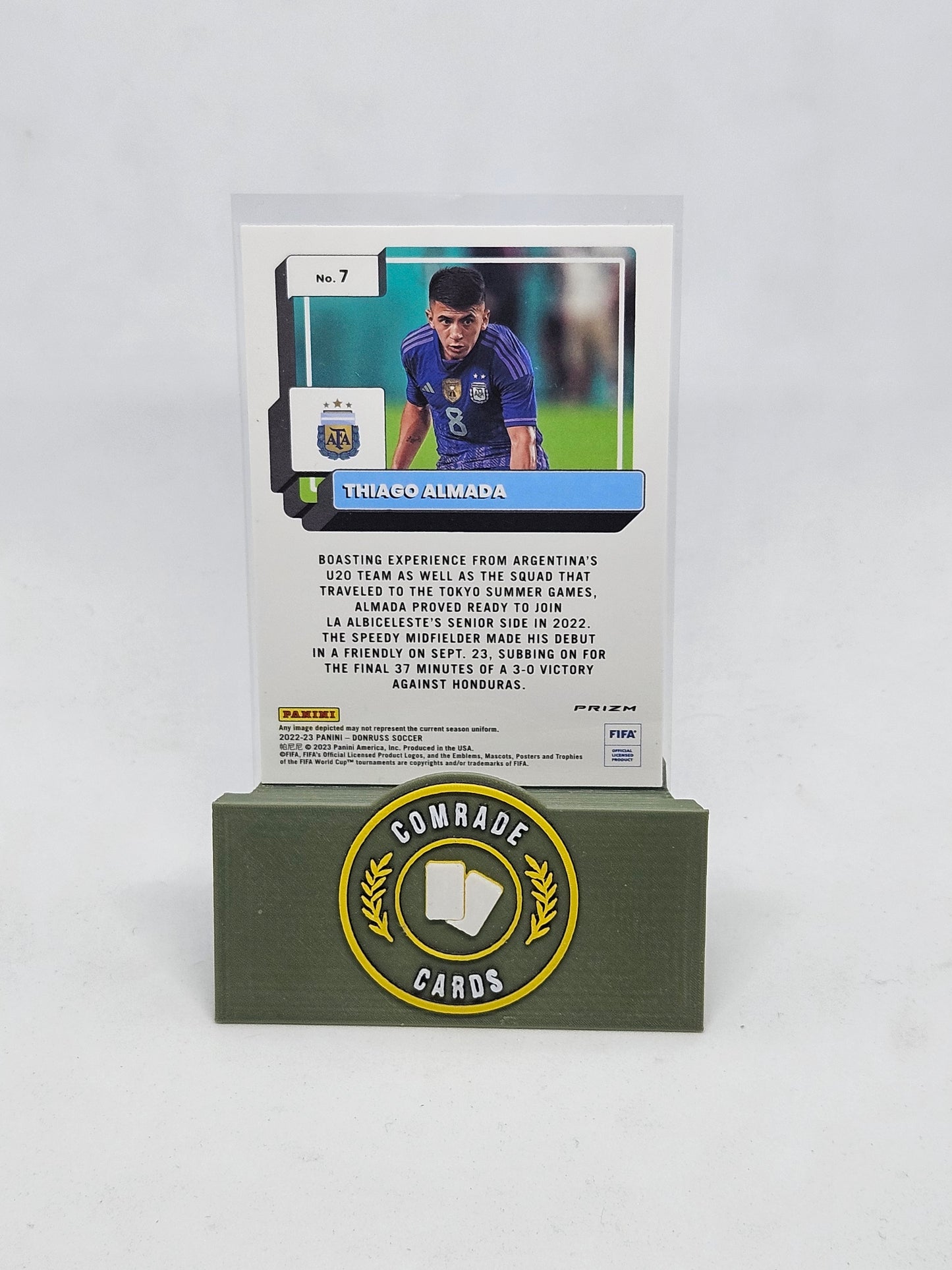 Thiago Almada (Argentina) Silver Optic Parallel Donruss Soccer 2022-2023