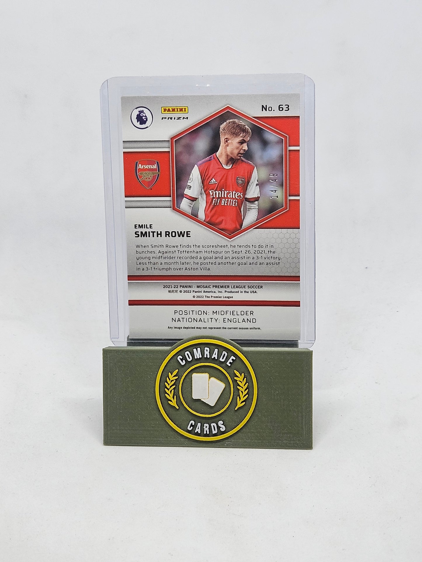 Emile Smith Rowe (Arsenal) 14/49 Mosaic Premier League 2021-2022