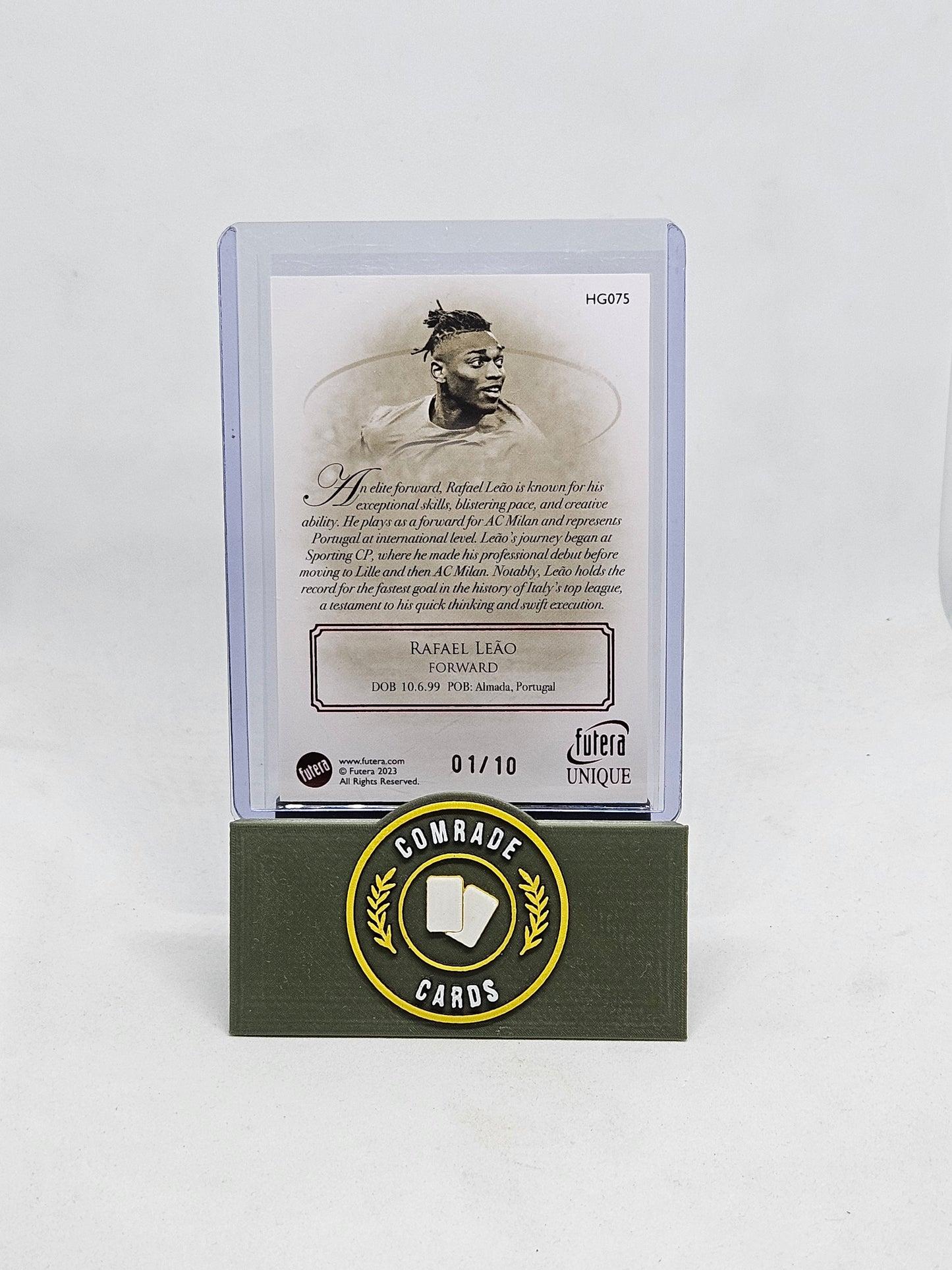 Rafael Leao (Portugal) 01/10 Futera Unique 2023