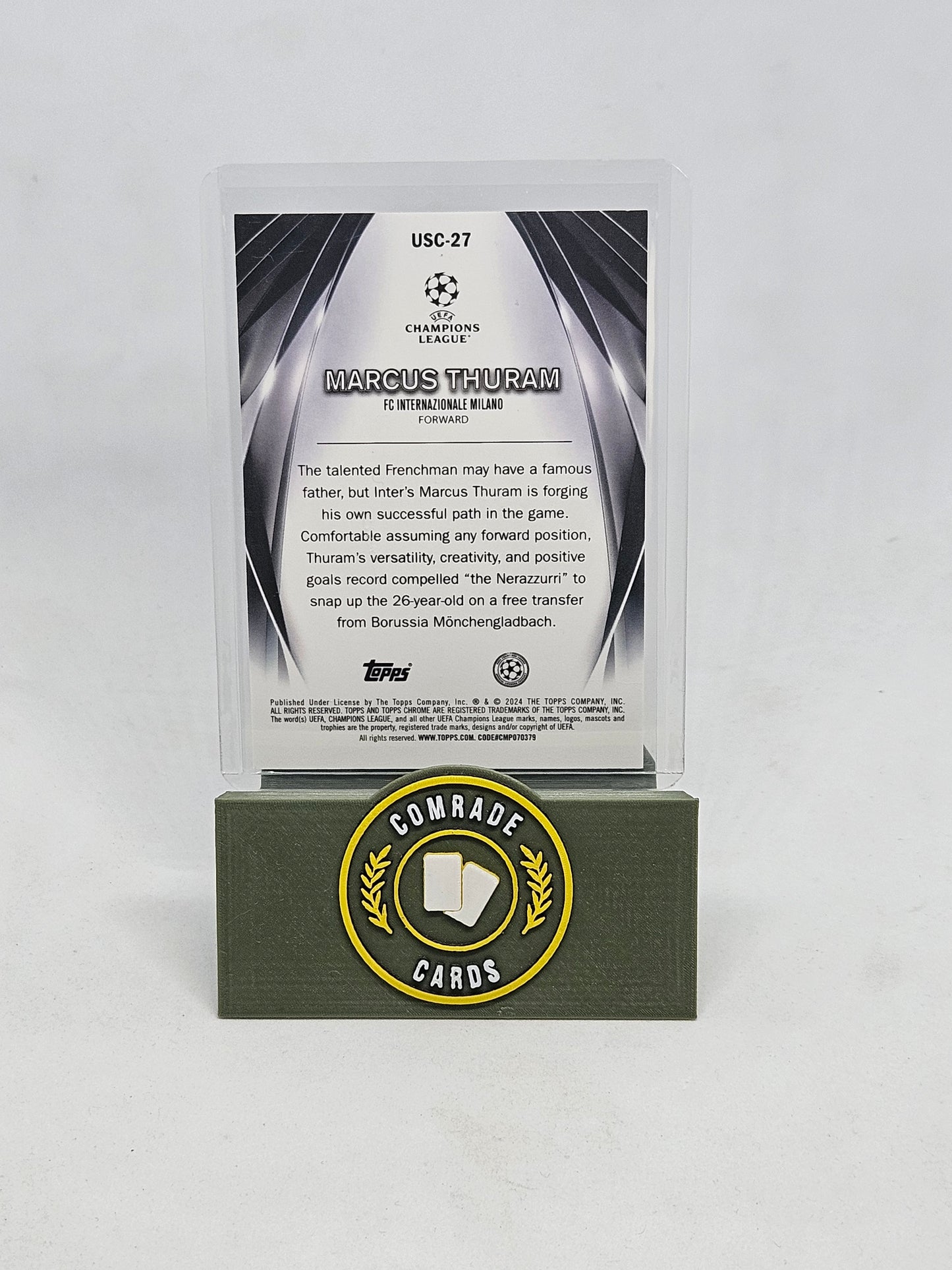 Marcus Thuram (Inter Milan) 139/150 Ultimate Stage Topps UCC 2023-2024