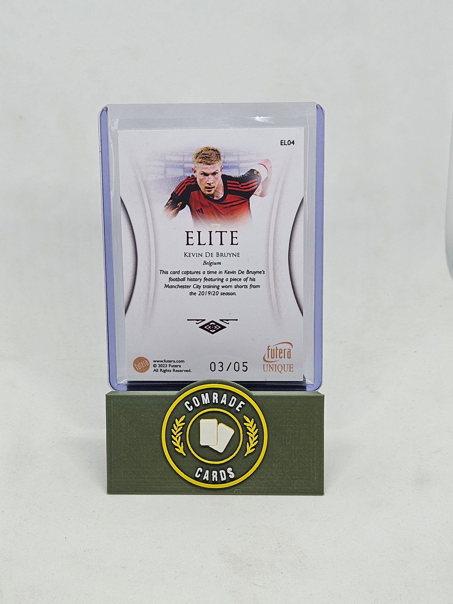 Kevin De Bruyne (Belgium) 05/05 Patch (Match Worn) Futera Unique 2023