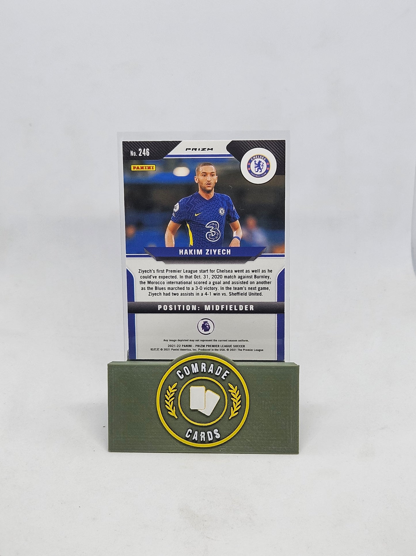 Hakim Ziyech (Chelsea) Orange Mojo Parallel Prizm 2021-2022