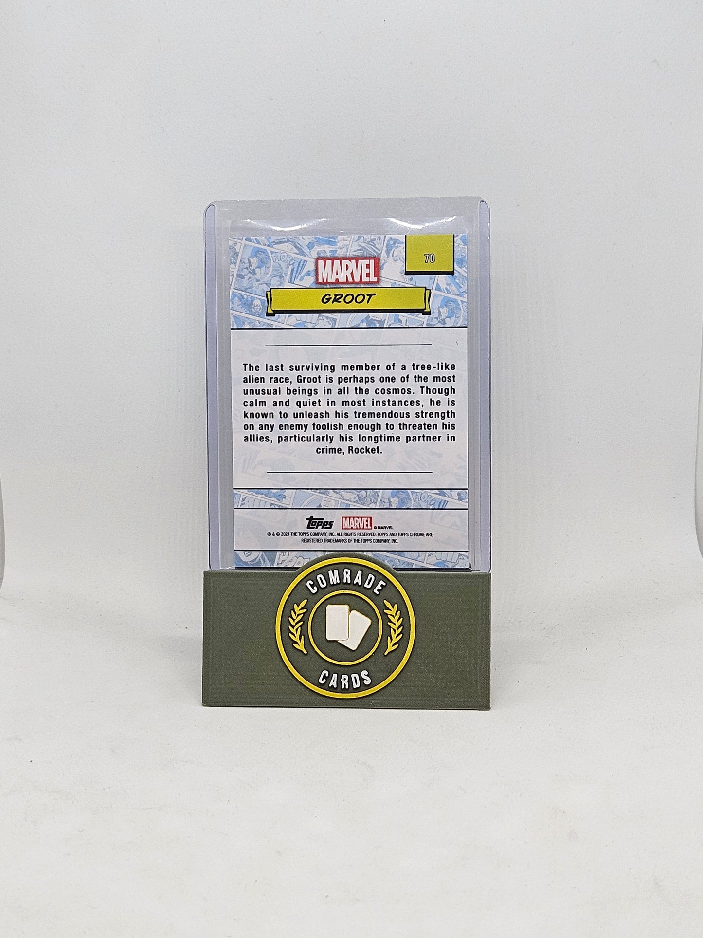 Groot 65/99 Topps Marvel Sapphire 2024