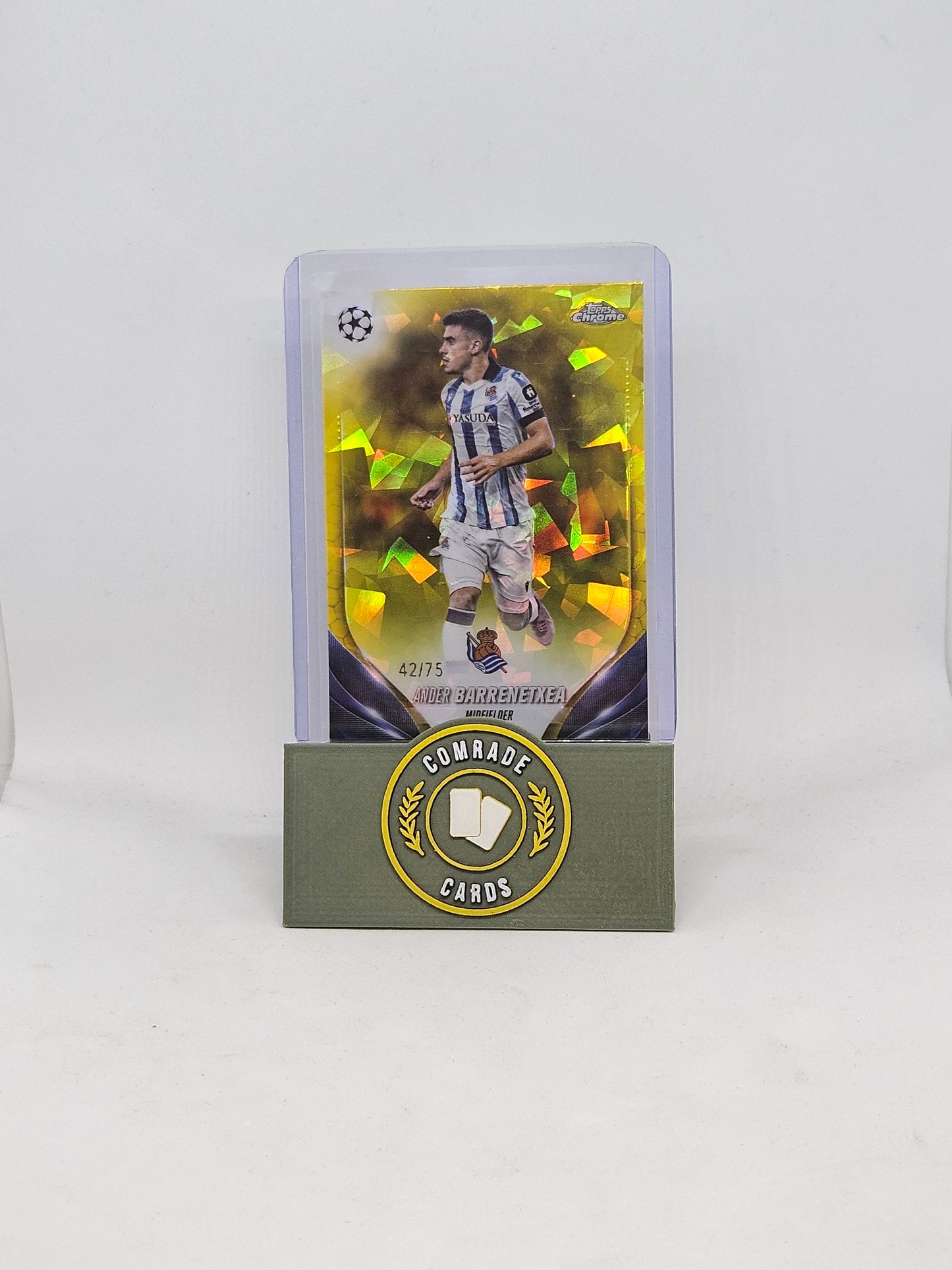 Ander Barrenetxea (Real Sociedad) 42/75 Topps Chrome Sapphire 2023-2024