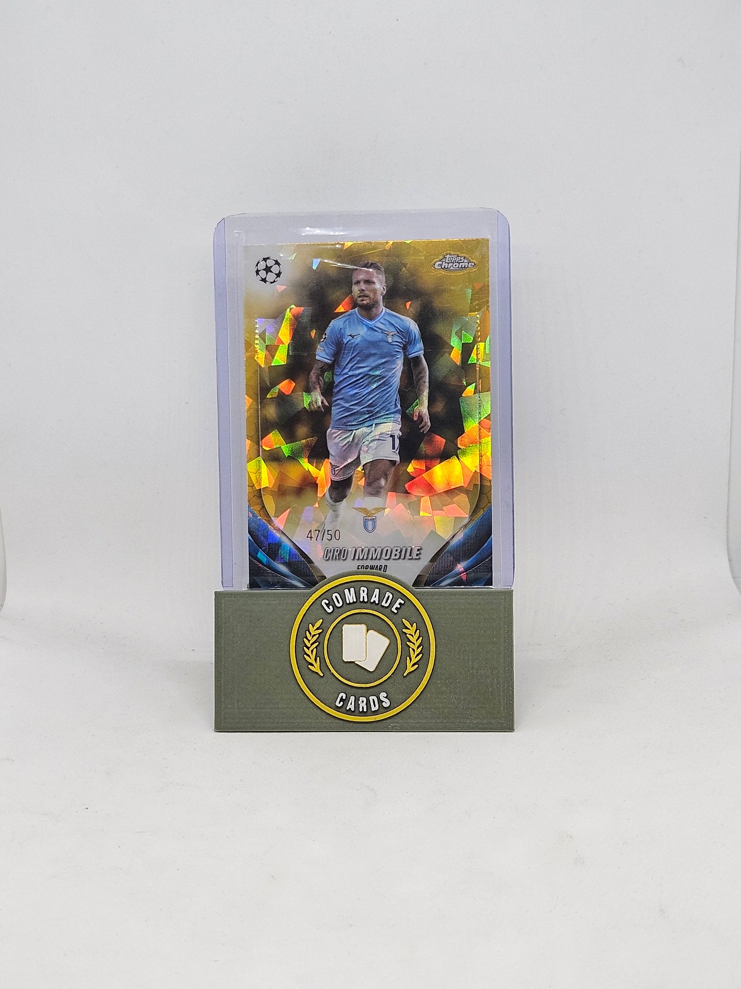 Ciro Immobile (Lazio) 47/50 Topps Chrome Sapphire 2023-2024