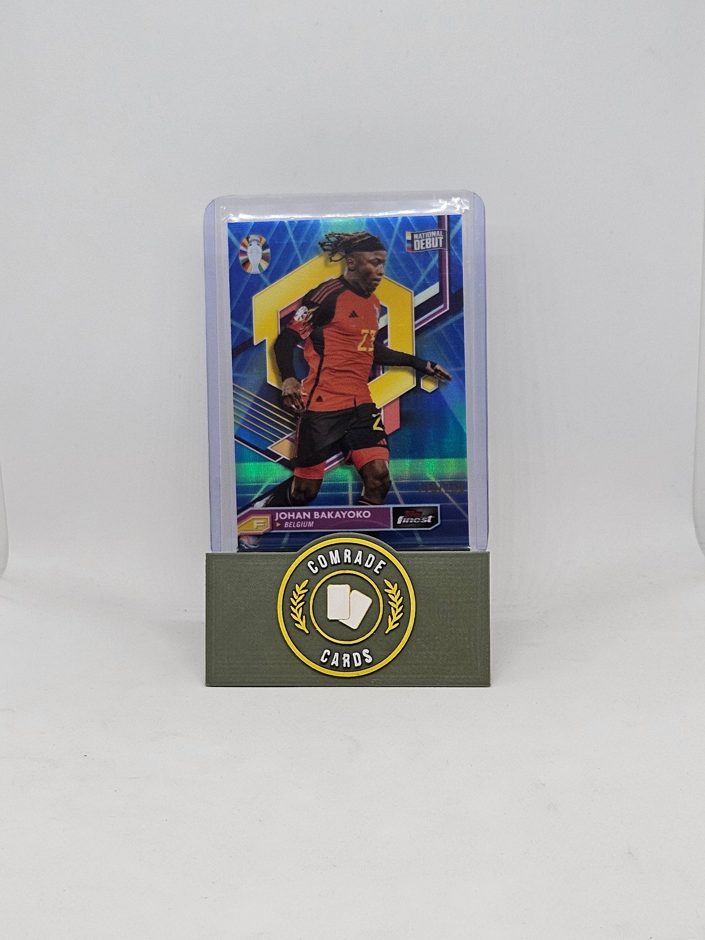 Johan Bakayoko (Belgium) 176/250 Topps Finest Euro 2024