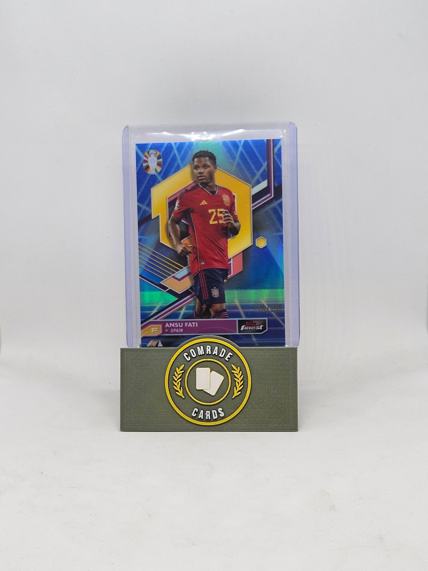 Ansu Fati (Spain) 118/250 Topps Finest Euro 2024