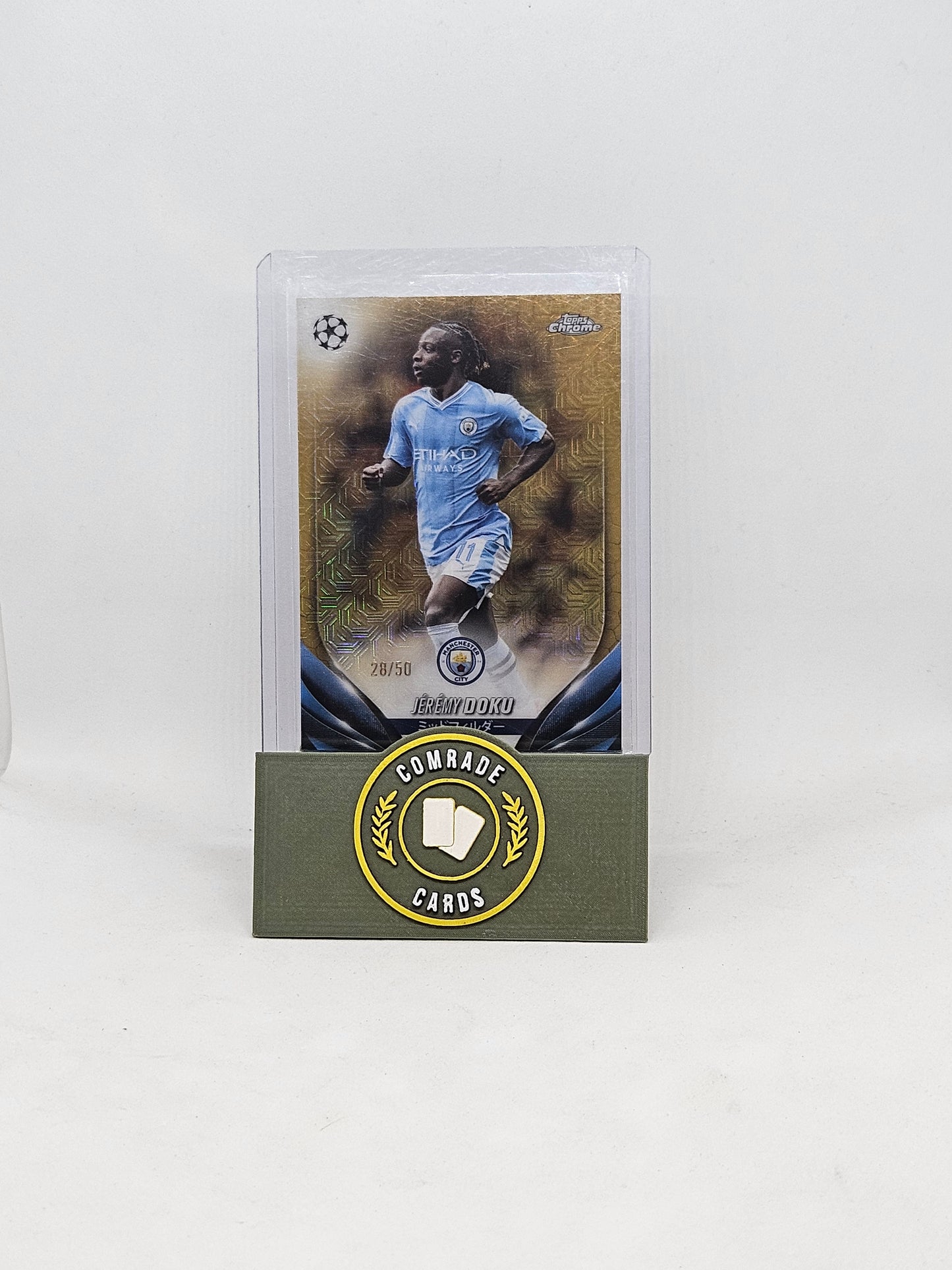 Jeremy Doku (Man City) 28/50 Topps Chrome 2023-2024 (Japanese)