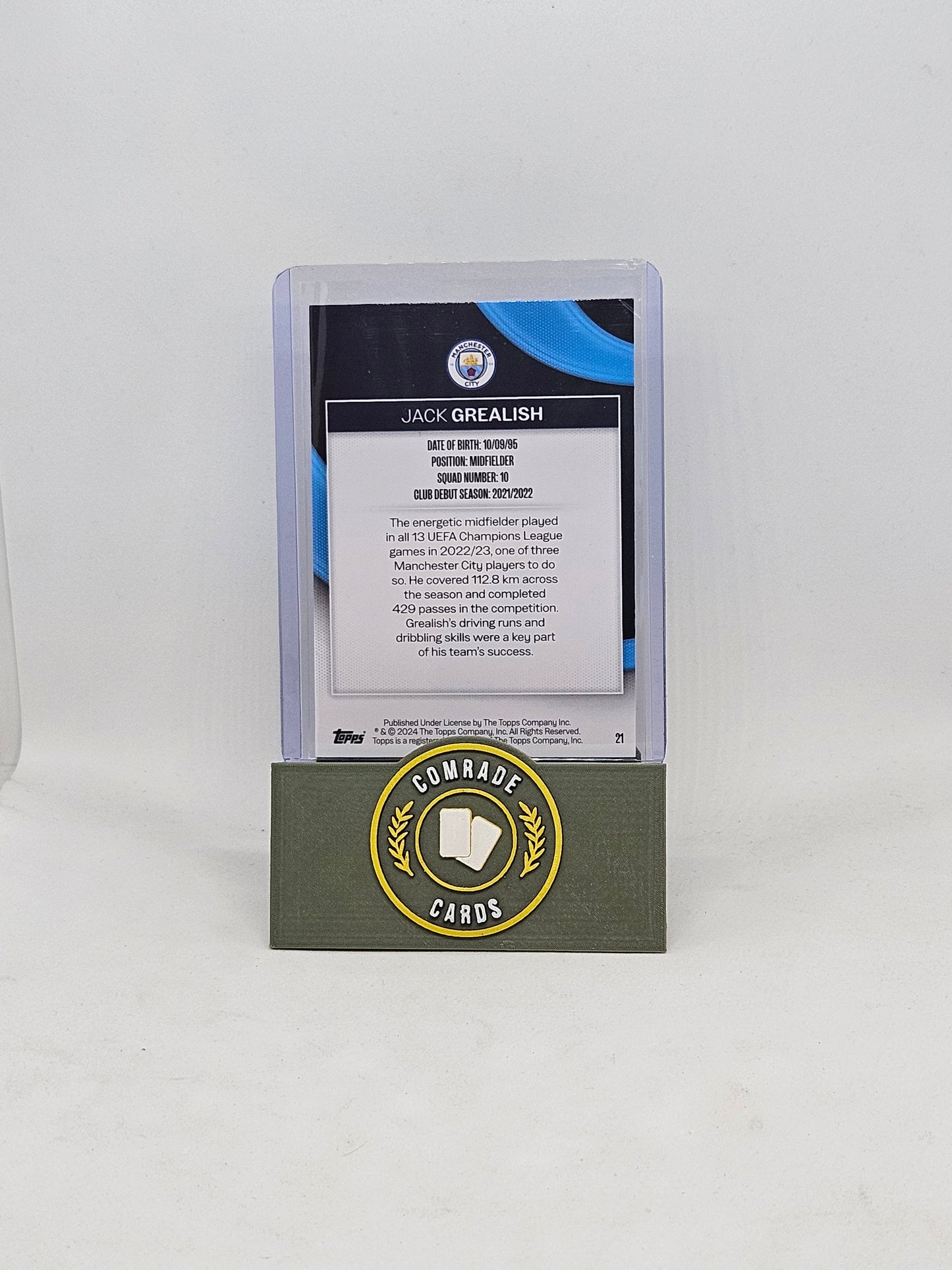 Jack Grealish (Man City) 053/180 Topps Man City Set 2023-2024