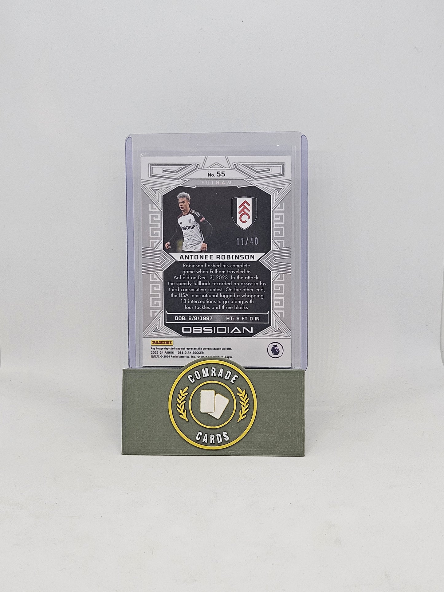 Antonee Robinson (Fulham) 11/40 Obsidian 2023-2024