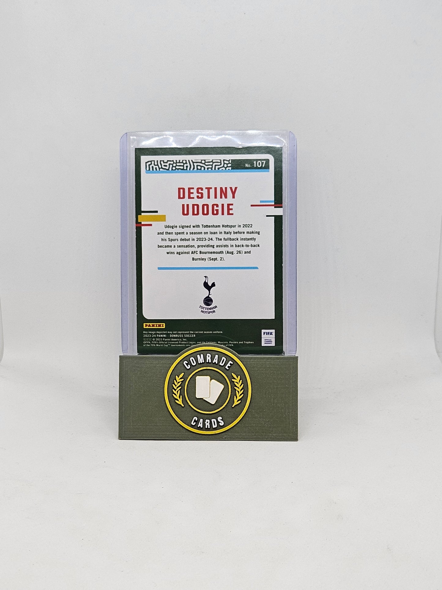 Destiny Udogie (Tottenham) 34/99 Donruss Soccer 2023-2024