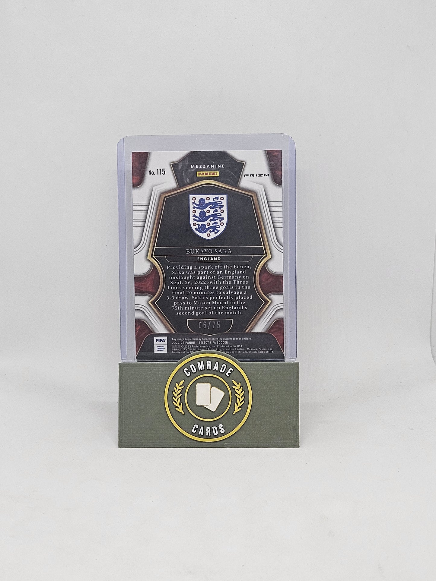 Bukayo Saka (England) 06/75 Select Fifa 2022-2023